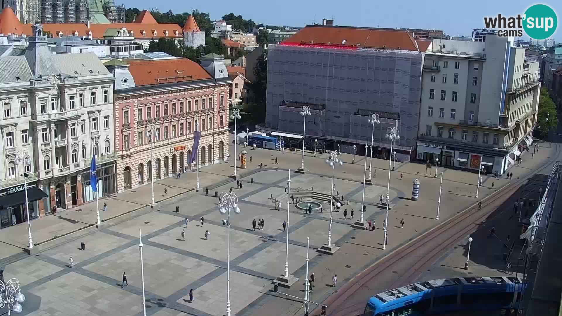 Plaza Ban Jelačić camera en vivo Zagreb – Hotel Dubrovnik