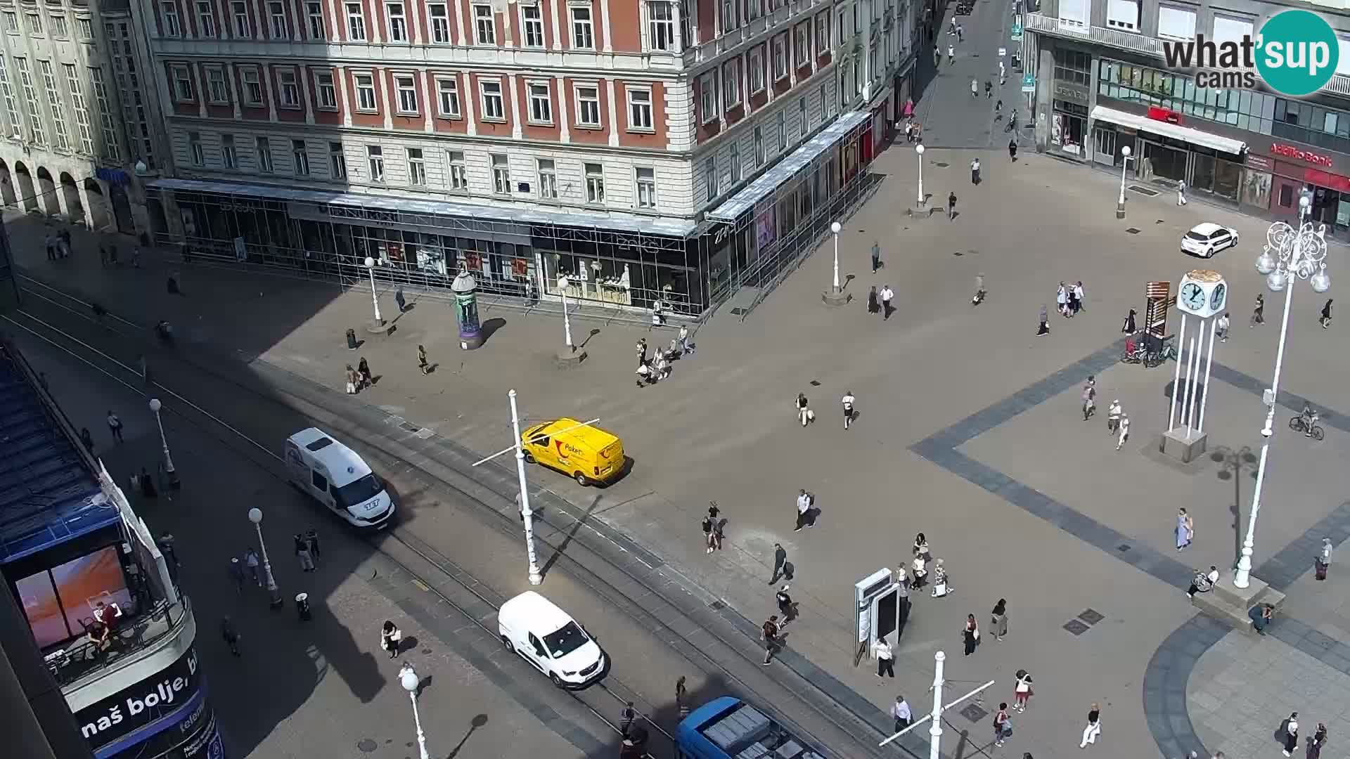 Trg Bana Jelačića v živo Zagreb – Hotel Dubrovnik