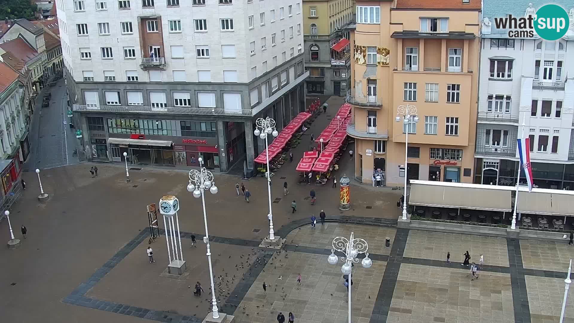 Trg Bana Jelačića v živo Zagreb – Hotel Dubrovnik
