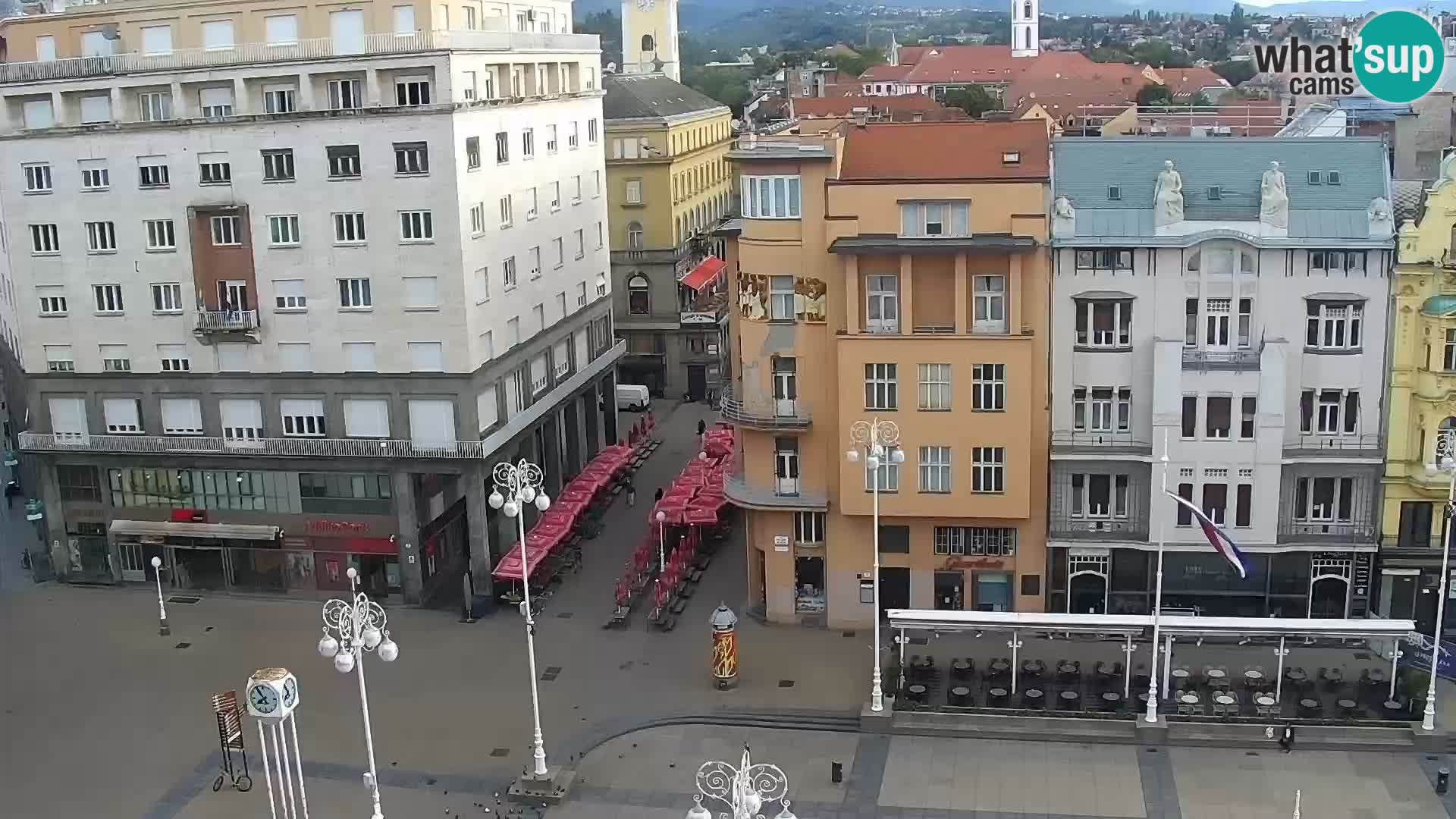 Plaza Ban Jelačić camera en vivo Zagreb – Hotel Dubrovnik