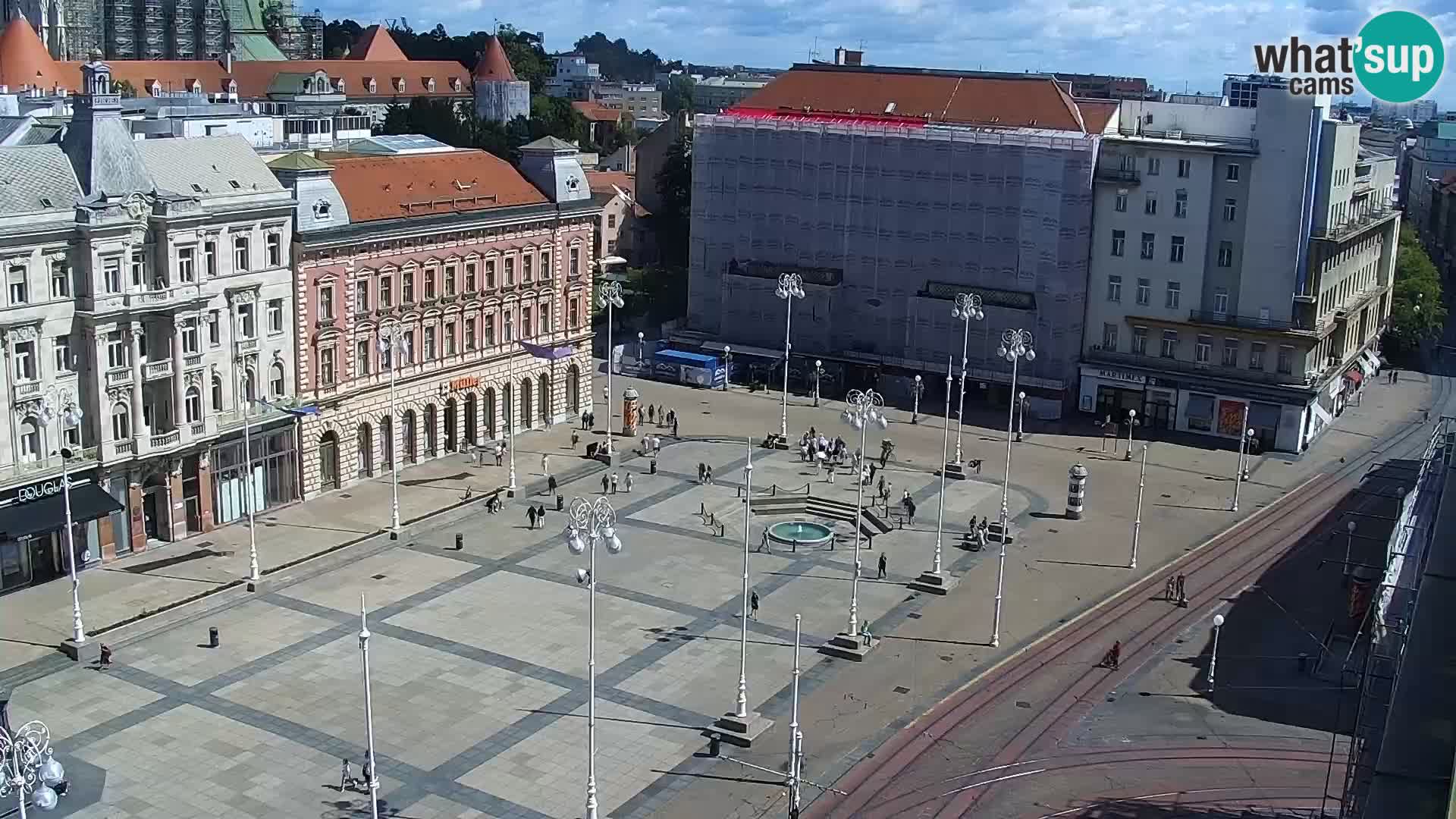 Plaza Ban Jelačić camera en vivo Zagreb – Hotel Dubrovnik