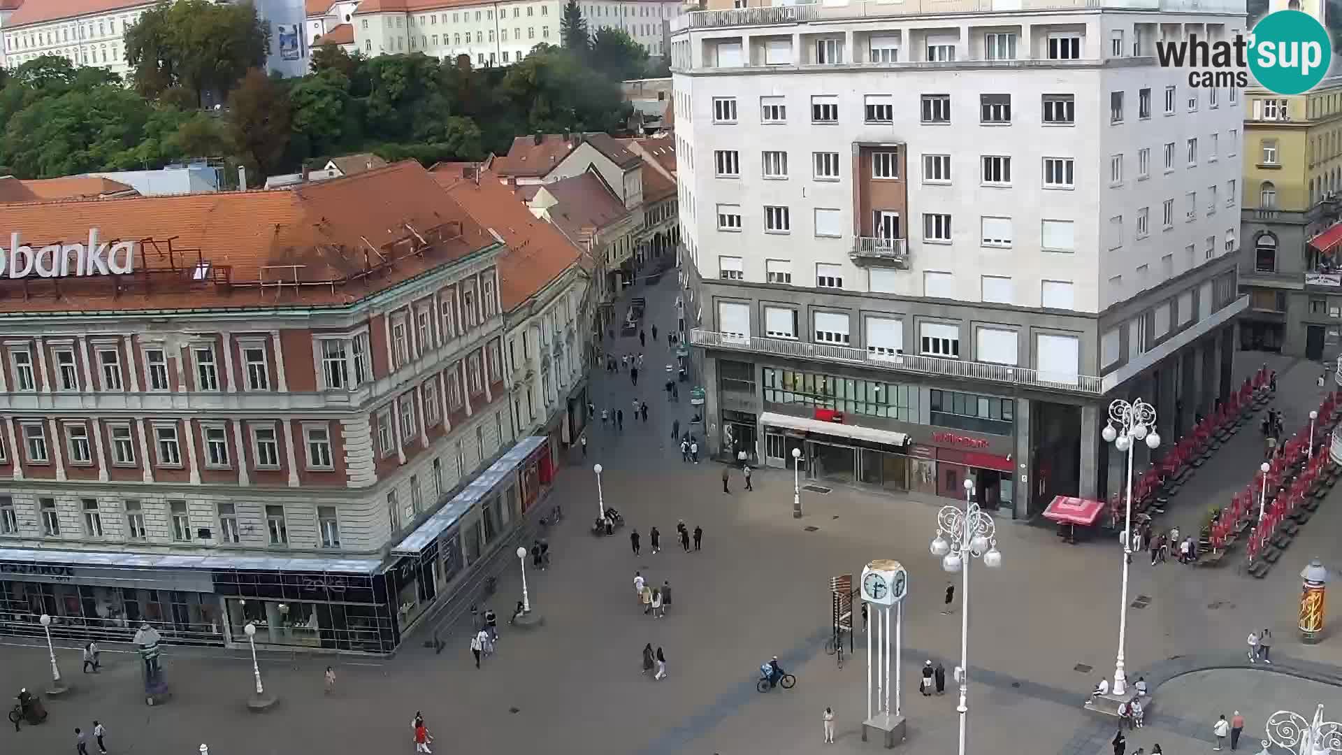 Plaza Ban Jelačić camera en vivo Zagreb – Hotel Dubrovnik