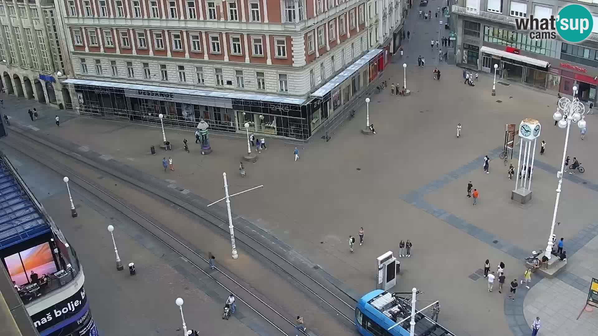 Plaza Ban Jelačić camera en vivo Zagreb – Hotel Dubrovnik