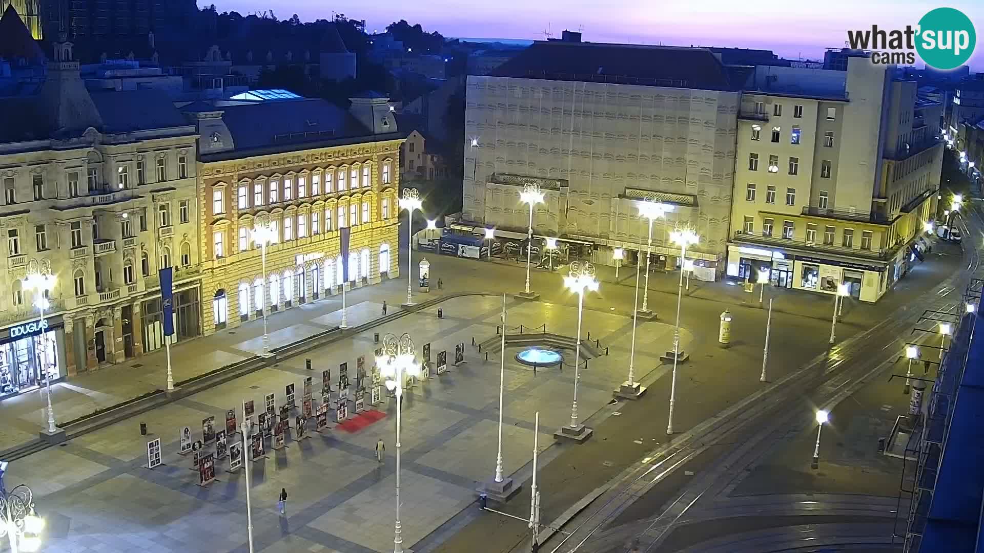 LIVE Webcam Zagreb Hotel Dubrovnik | Ban Jelačić square
