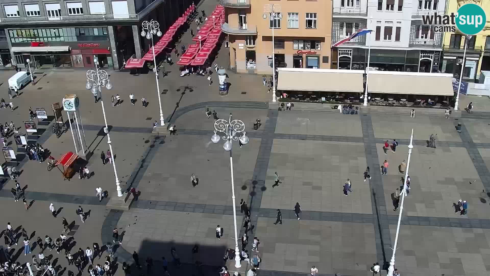 Trg Bana Jelačića v živo Zagreb – Hotel Dubrovnik