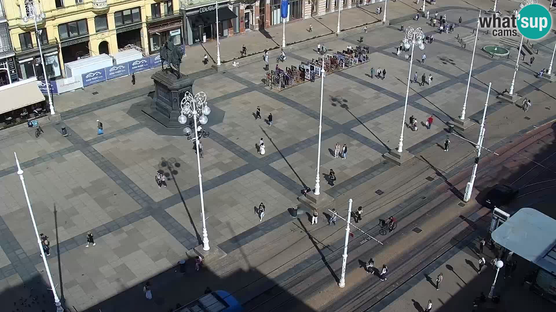 Plaza Ban Jelačić camera en vivo Zagreb – Hotel Dubrovnik