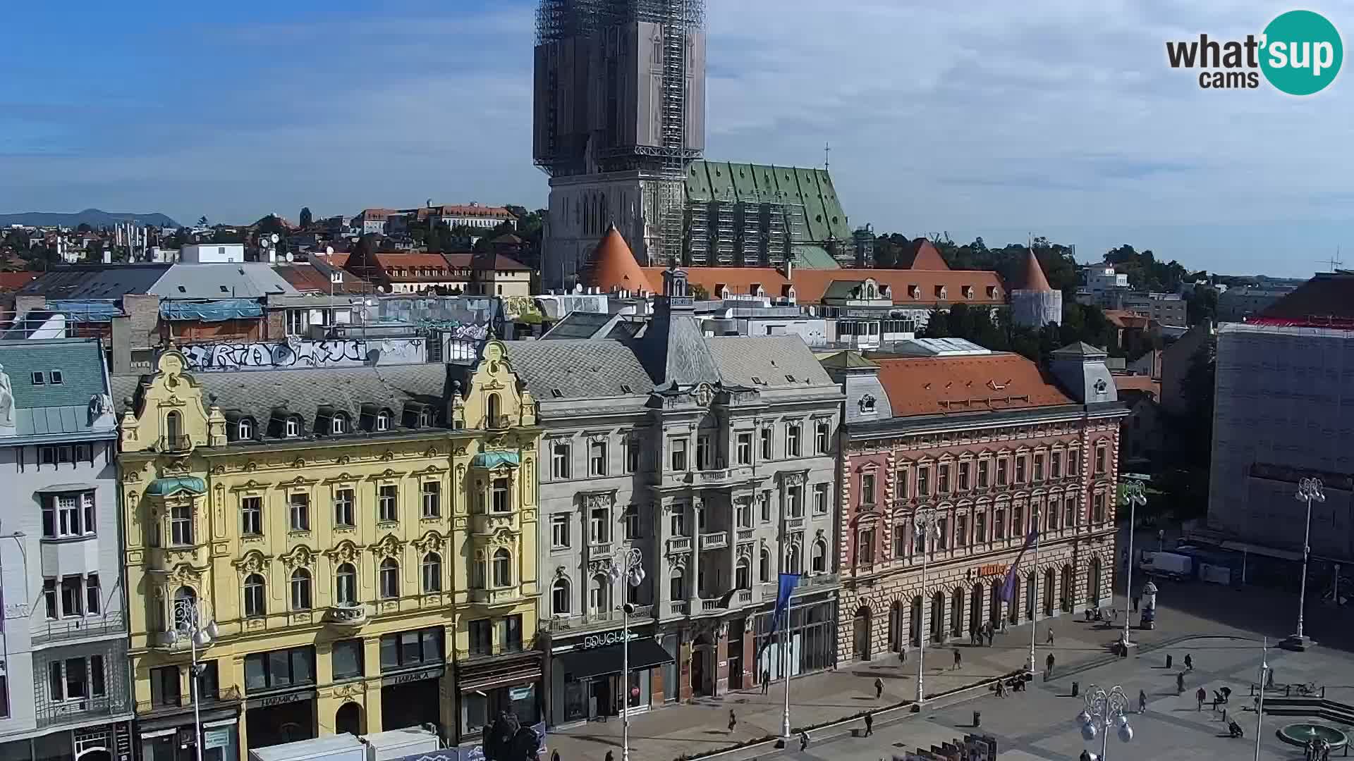 LIVE Webcam Zagreb Hotel Dubrovnik | Ban Jelačić square