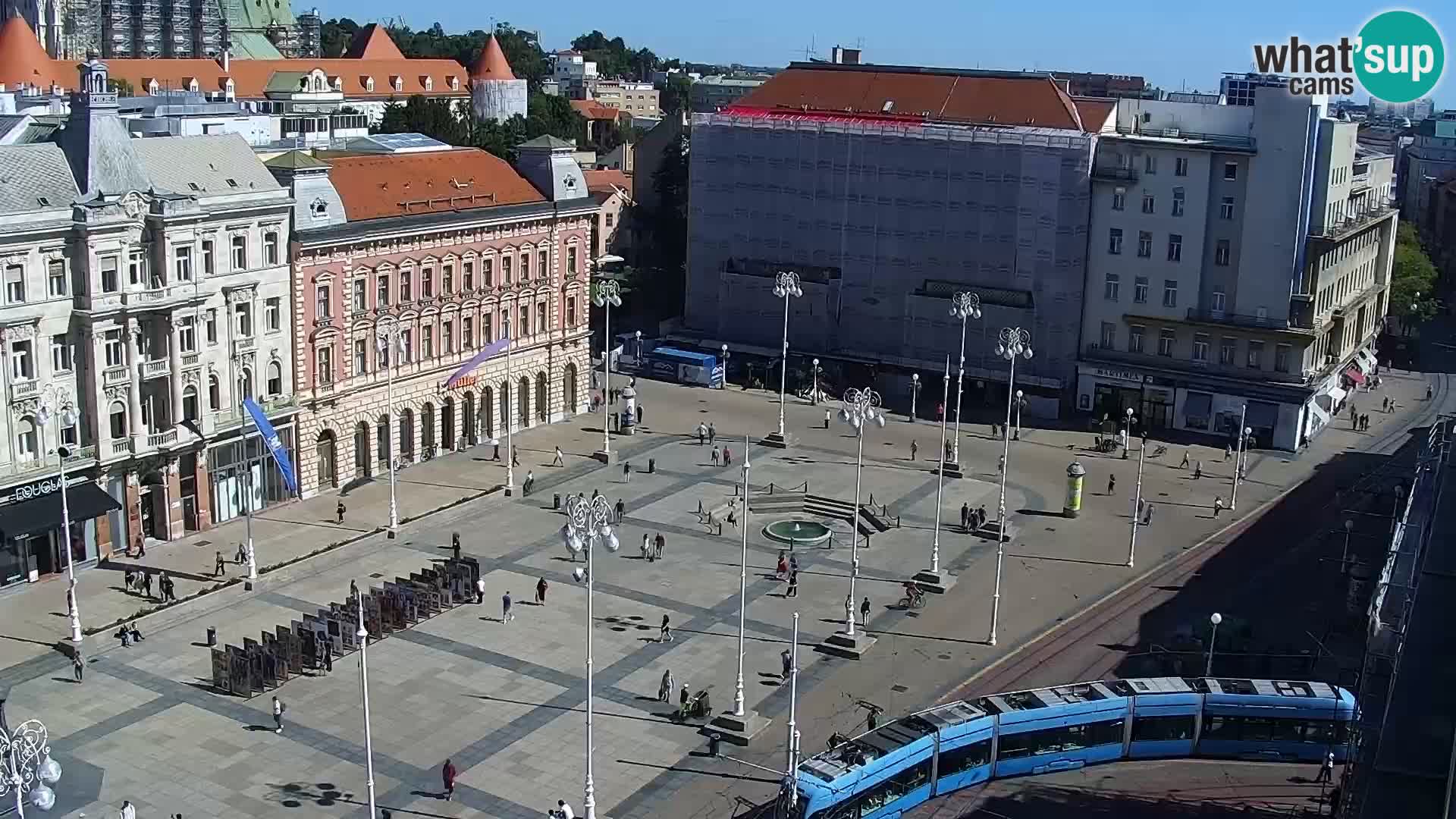 LIVE Webcam Zagreb Hotel Dubrovnik | Ban Jelačić square