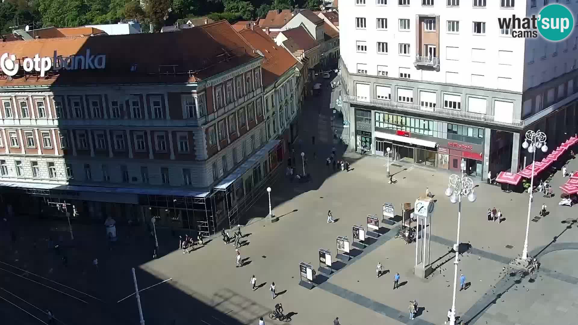Trg Bana Jelačića web kamera Zagreb – Hotel Dubrovnik
