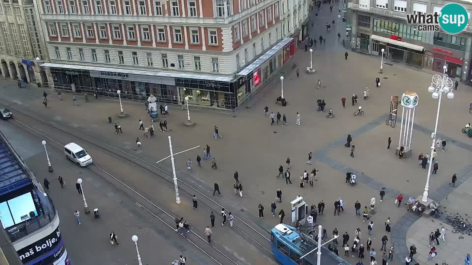 LIVE Webcam Zagreb Hotel Dubrovnik | Ban Jelačić square