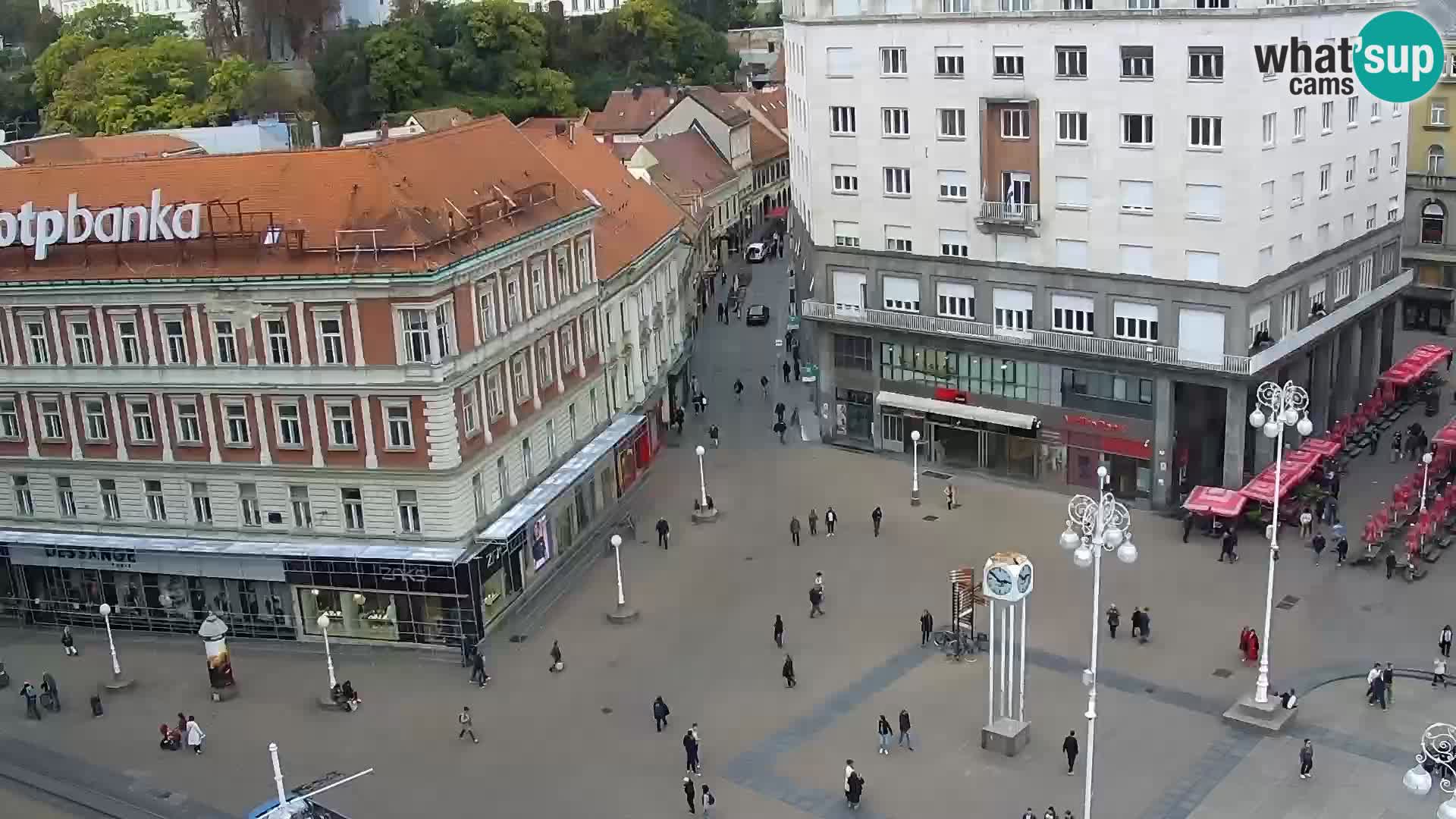 Trg Bana Jelačića web kamera Zagreb – Hotel Dubrovnik