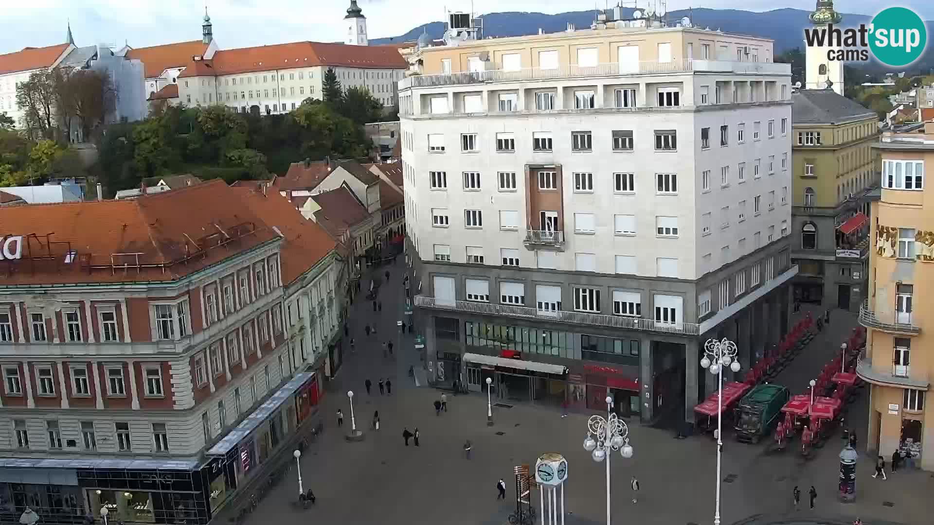 Trg Bana Jelačića web kamera Zagreb – Hotel Dubrovnik
