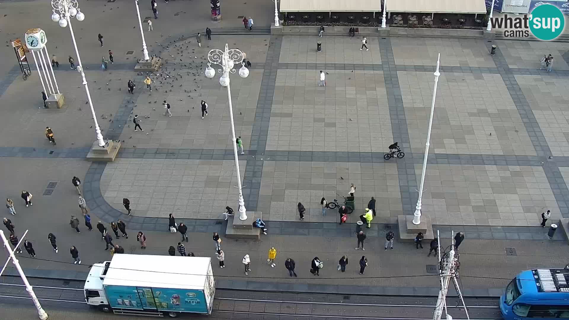 Trg Bana Jelačića v živo Zagreb – Hotel Dubrovnik