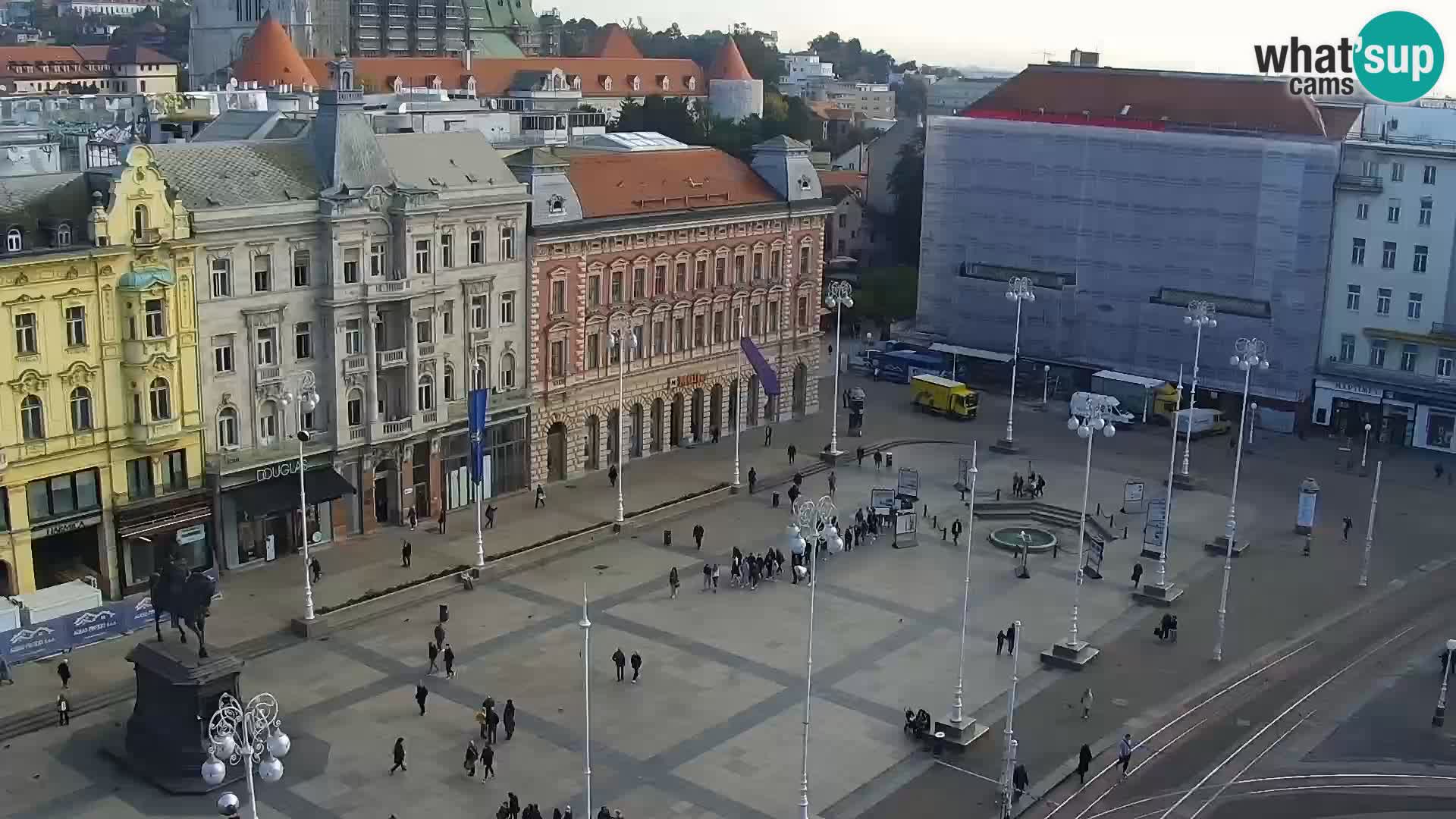 Plaza Ban Jelačić camera en vivo Zagreb – Hotel Dubrovnik