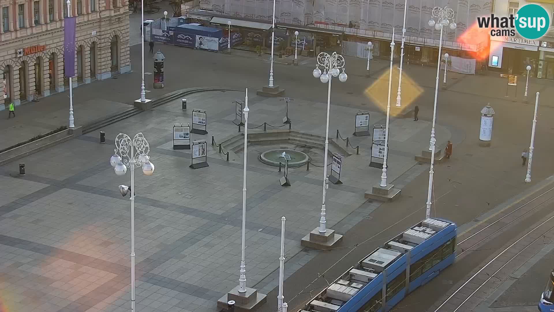 LIVE Webcam Zagreb Hotel Dubrovnik | Ban Jelačić square