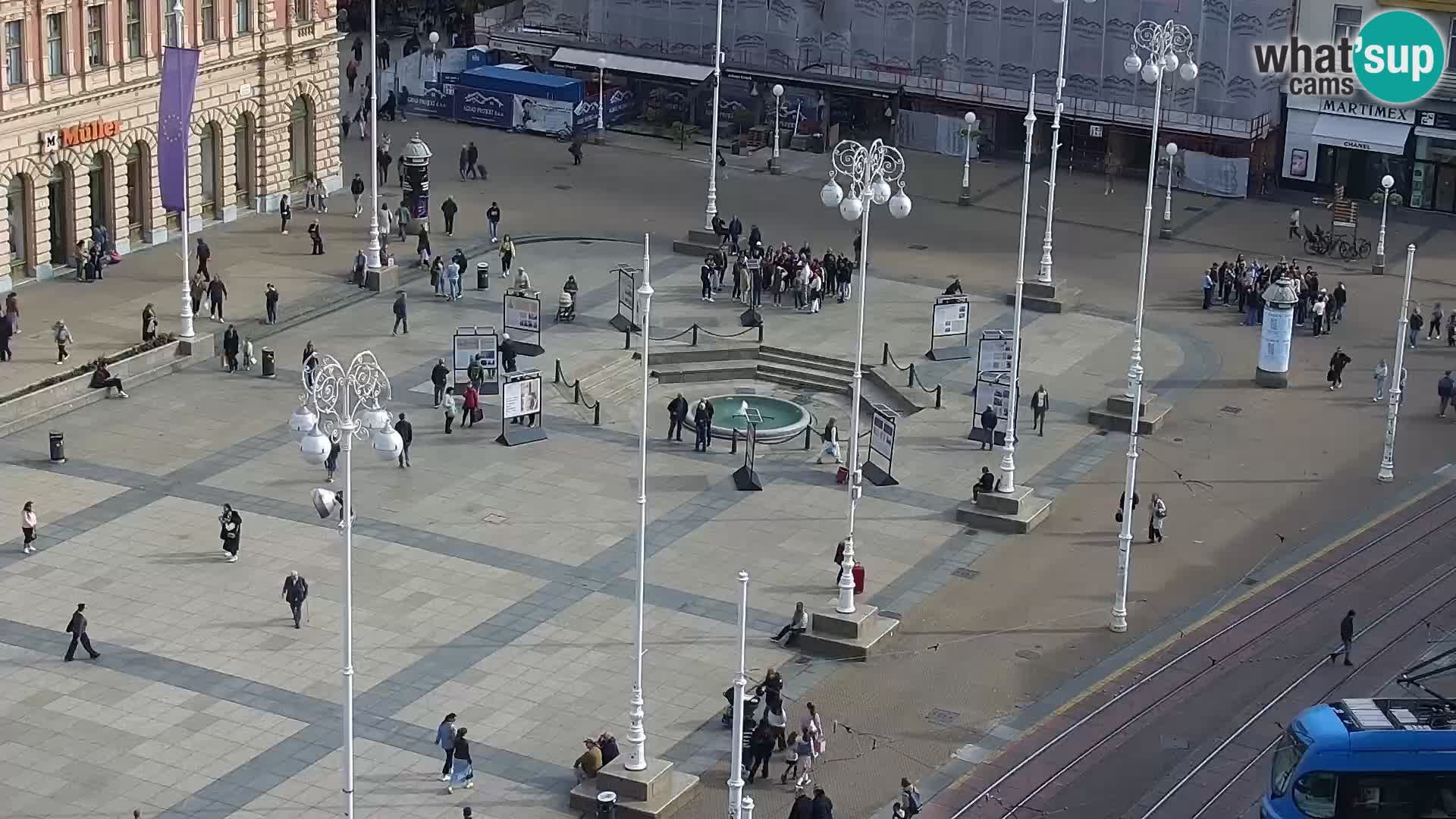 Piazza Ban Jelačić livecam Zagreb – Hotel Dubrovnik