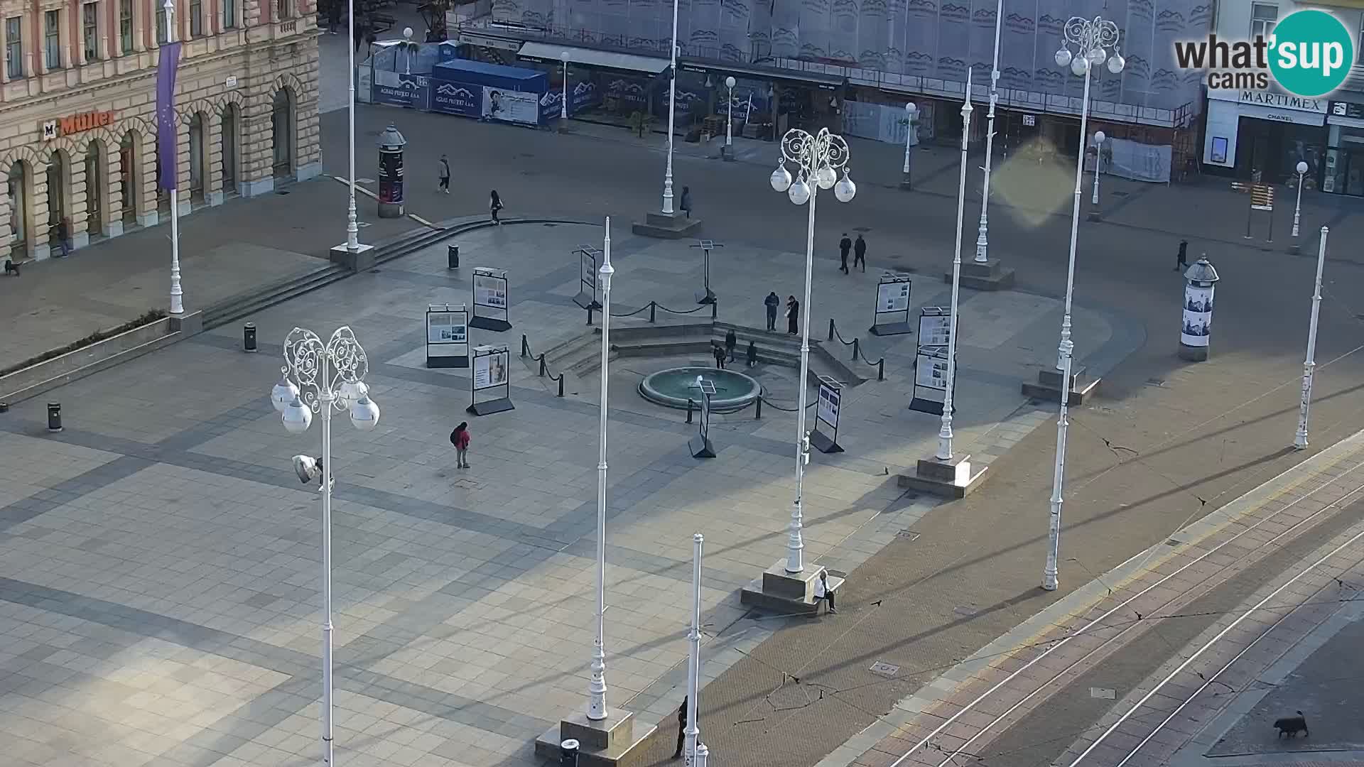 Plaza Ban Jelačić camera en vivo Zagreb – Hotel Dubrovnik