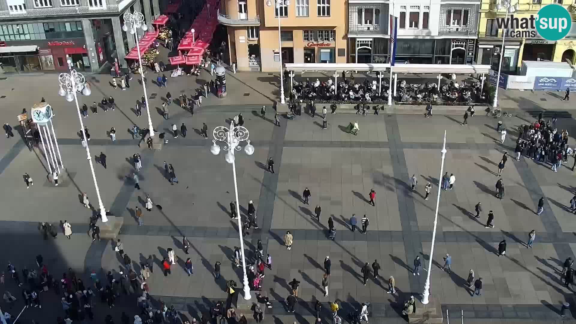 Plaza Ban Jelačić camera en vivo Zagreb – Hotel Dubrovnik