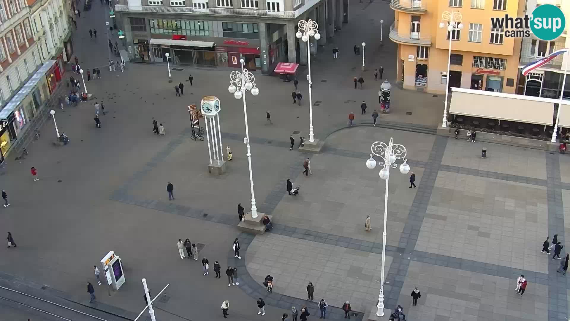 Plaza Ban Jelačić camera en vivo Zagreb – Hotel Dubrovnik