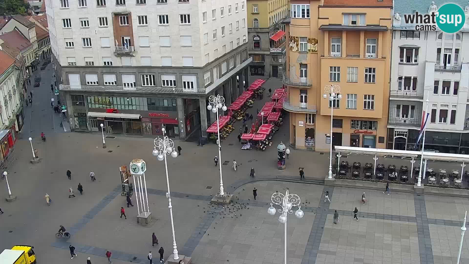 Trg Bana Jelačića v živo Zagreb – Hotel Dubrovnik