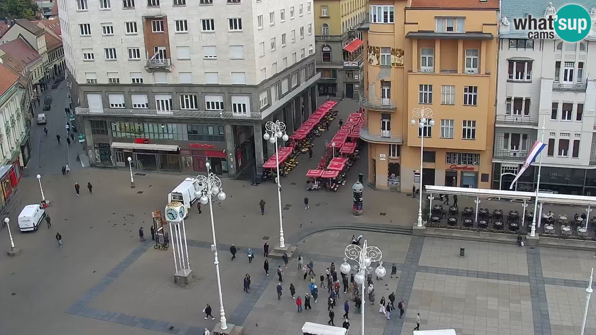 Trg Bana Jelačića web kamera Zagreb – Hotel Dubrovnik