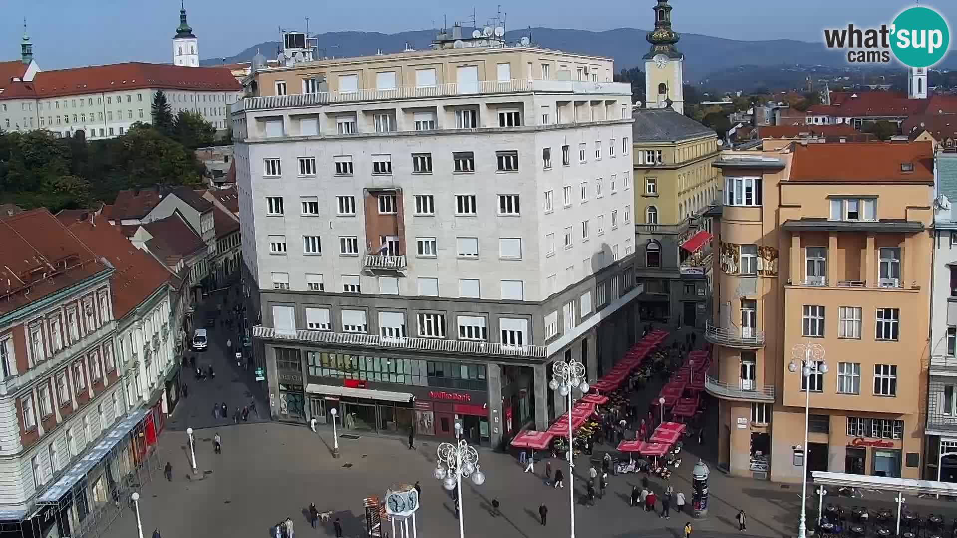 Plaza Ban Jelačić camera en vivo Zagreb – Hotel Dubrovnik