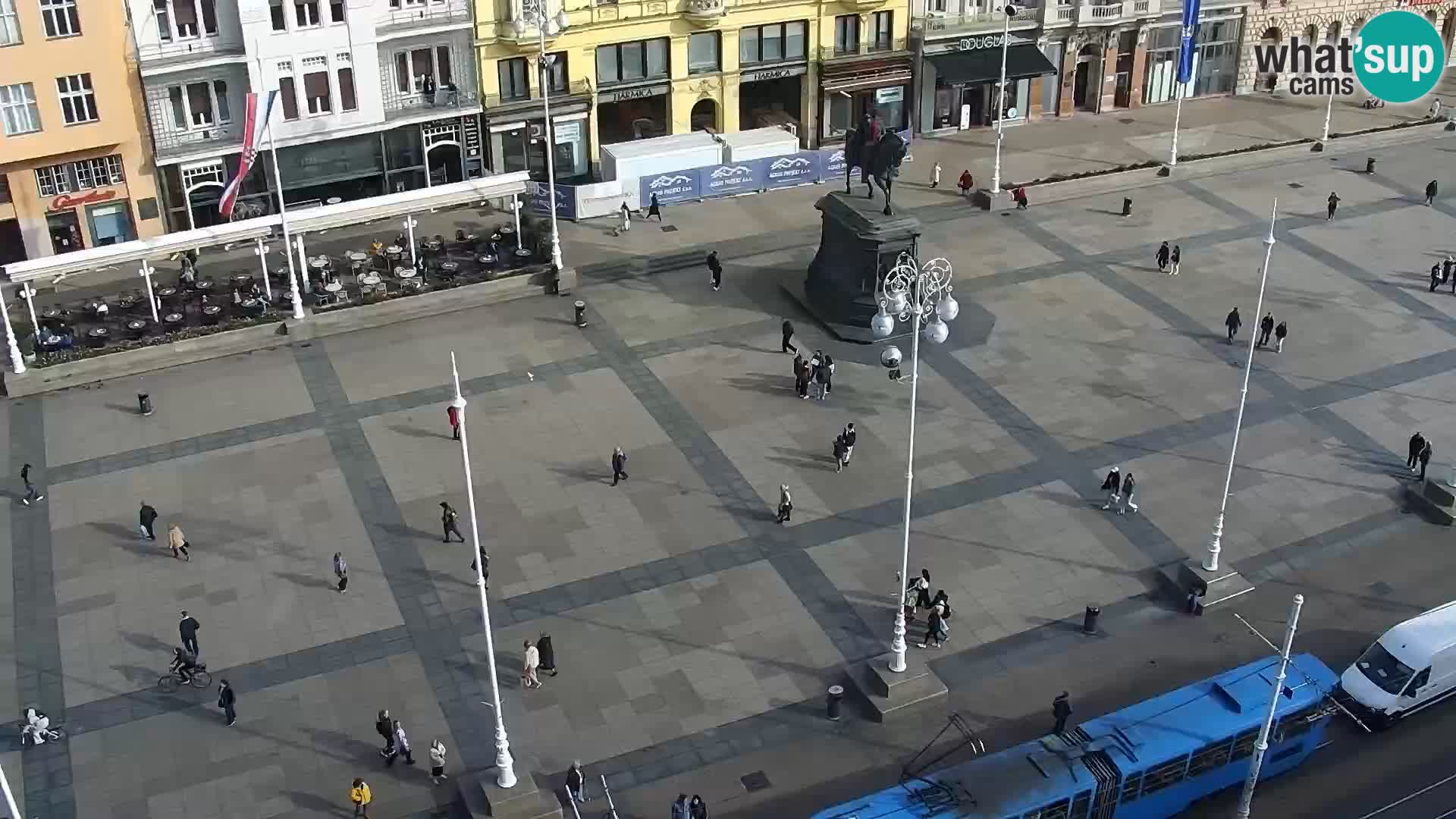 LIVE Webcam Zagreb Hotel Dubrovnik | Ban Jelačić square