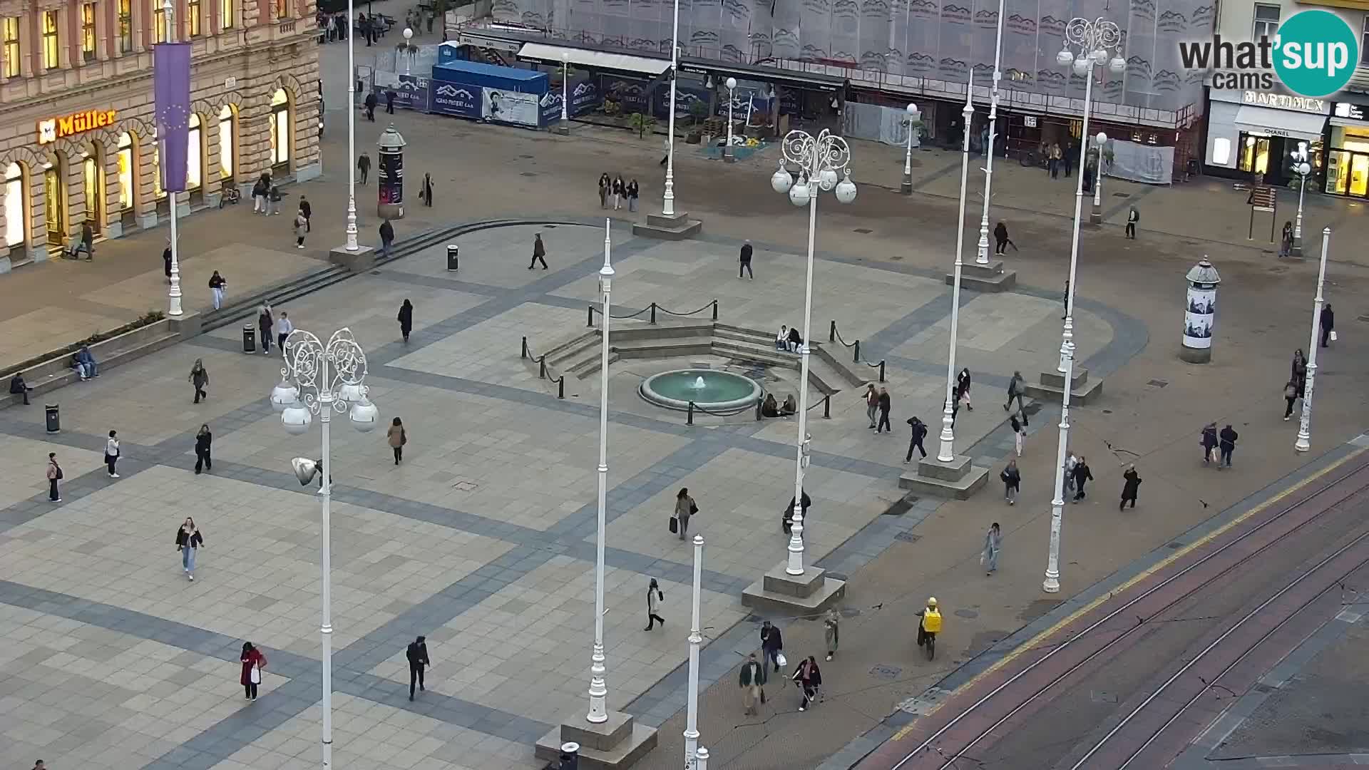 LIVE Webcam Zagreb Hotel Dubrovnik | Ban Jelačić square