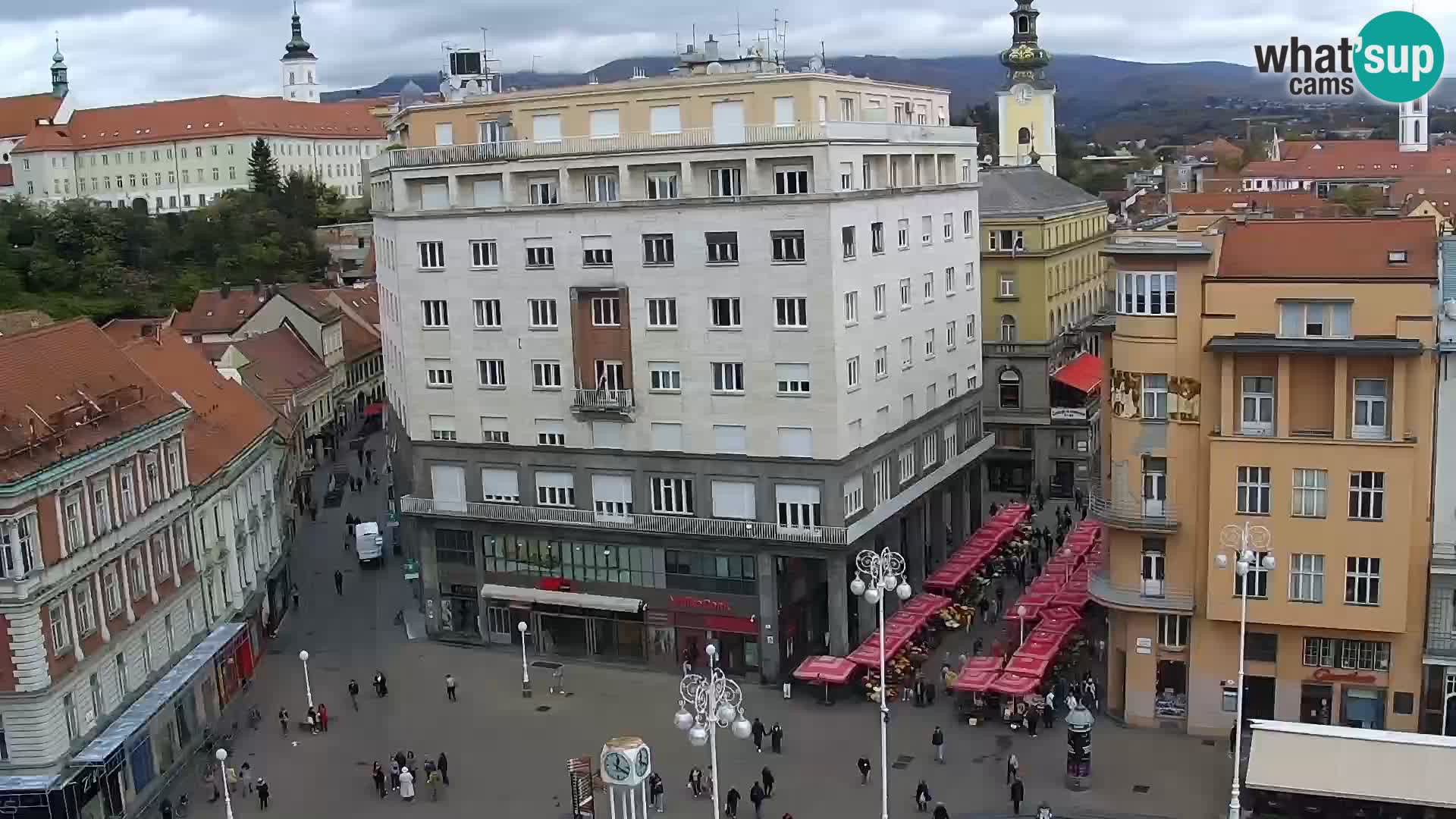 Trg Bana Jelačića web kamera Zagreb – Hotel Dubrovnik