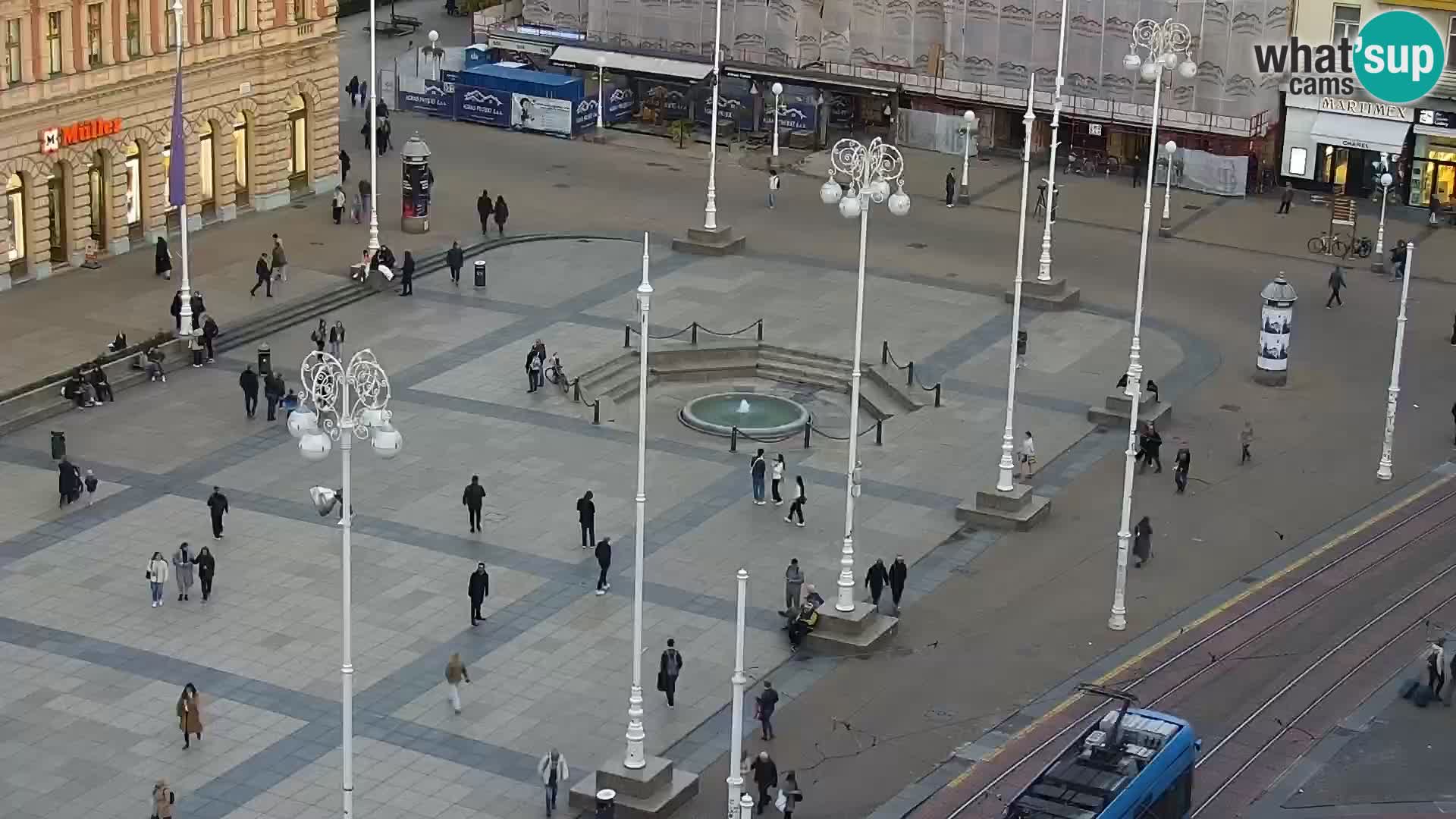 LIVE Webcam Zagreb Hotel Dubrovnik | Ban Jelačić square