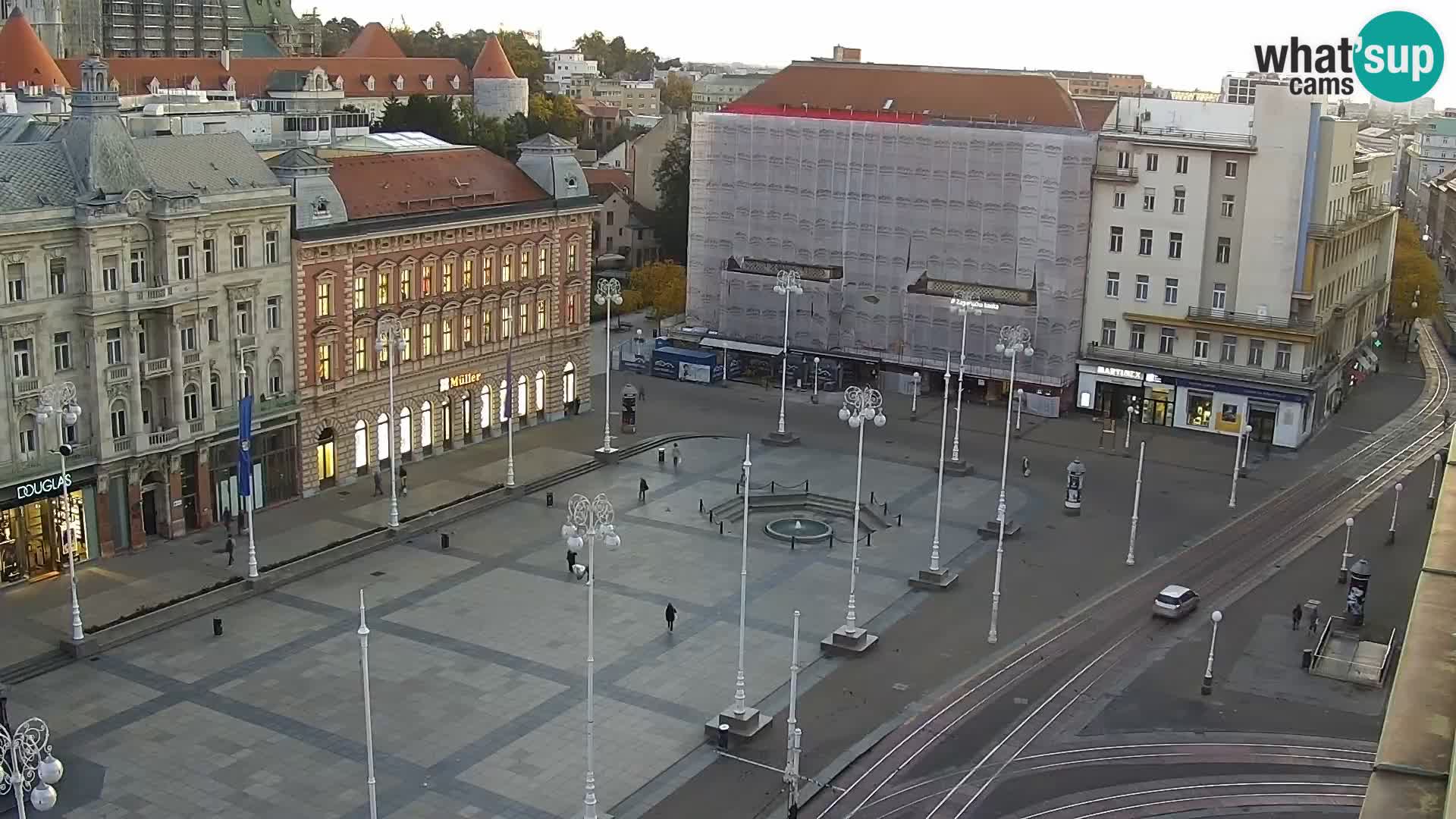 LIVE Webcam Zagreb Hotel Dubrovnik | Ban Jelačić square