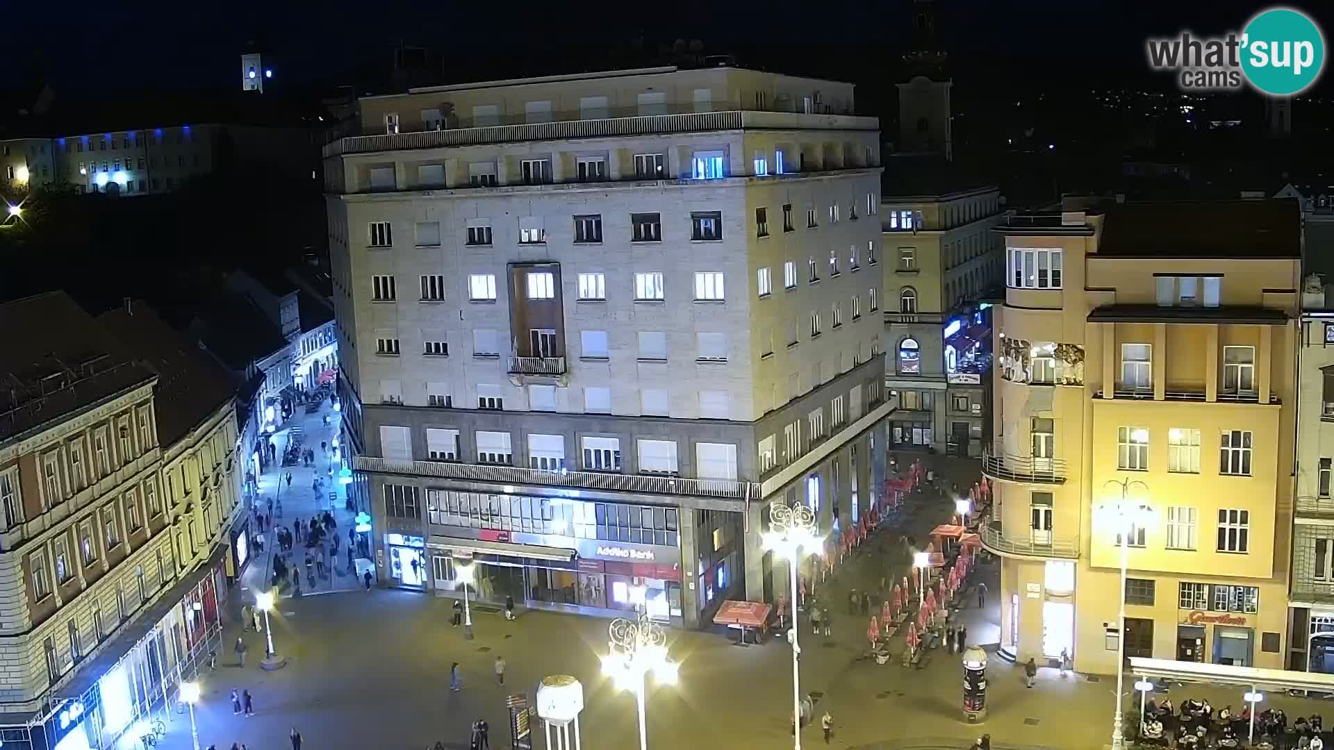 Trg Bana Jelačića v živo Zagreb – Hotel Dubrovnik