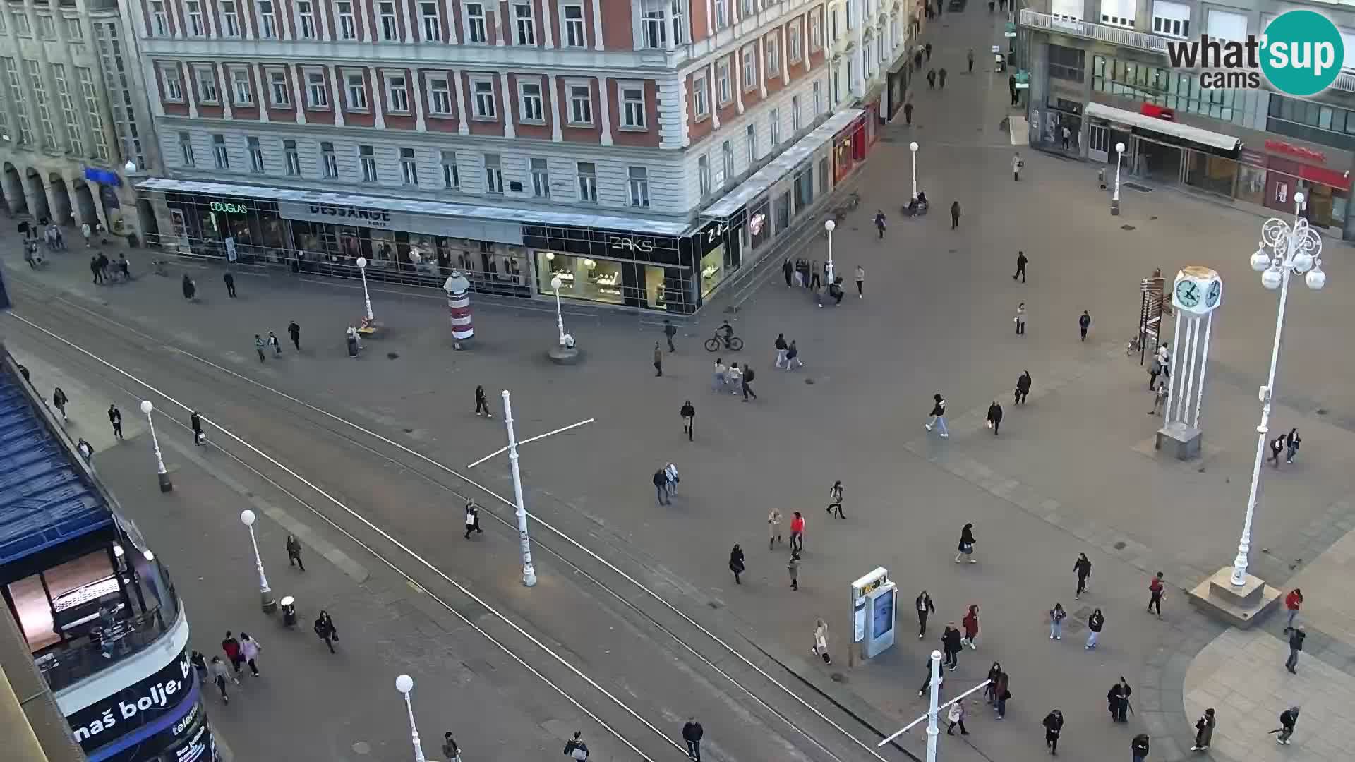 Plaza Ban Jelačić camera en vivo Zagreb – Hotel Dubrovnik