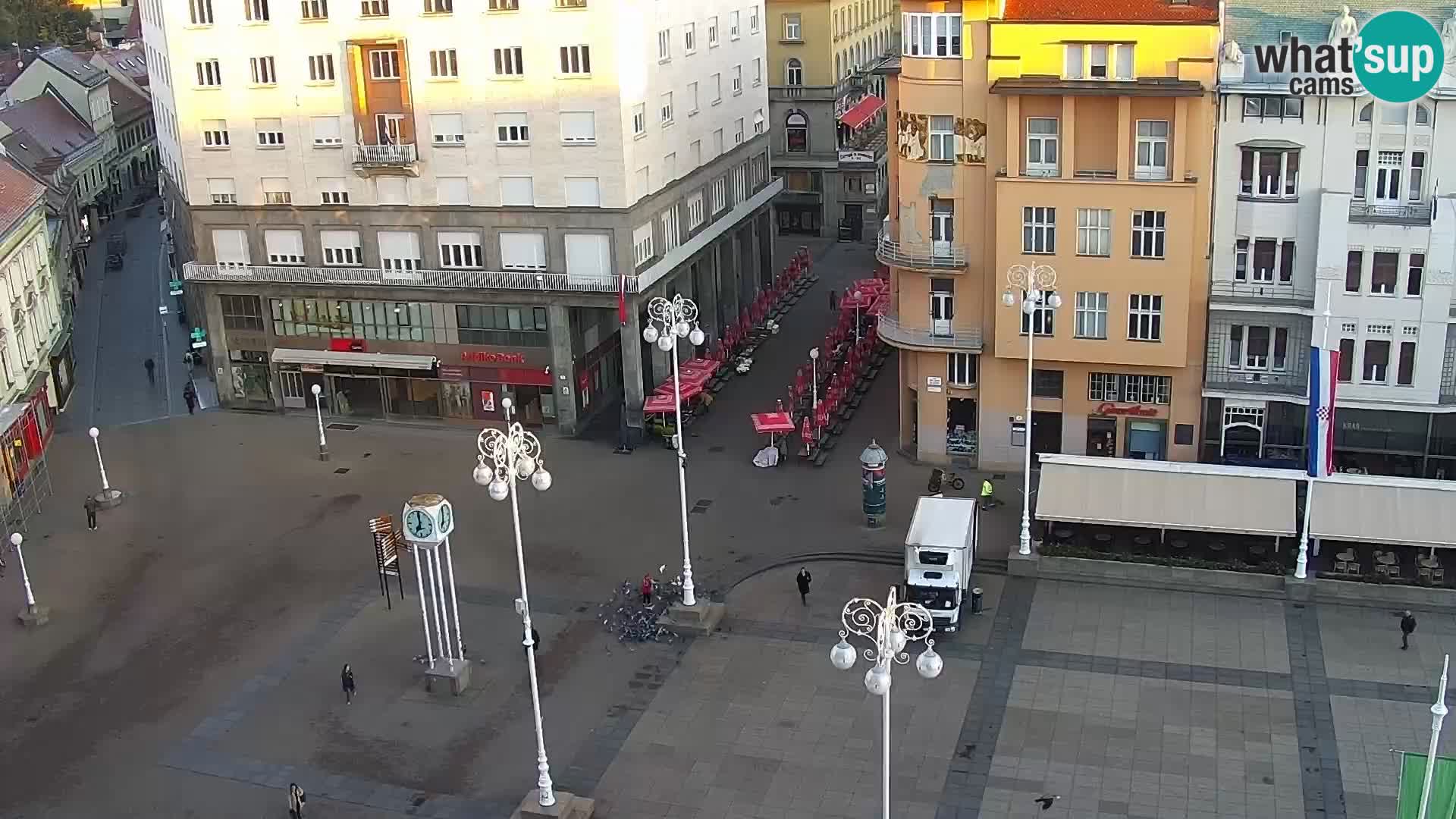 Plaza Ban Jelačić camera en vivo Zagreb – Hotel Dubrovnik