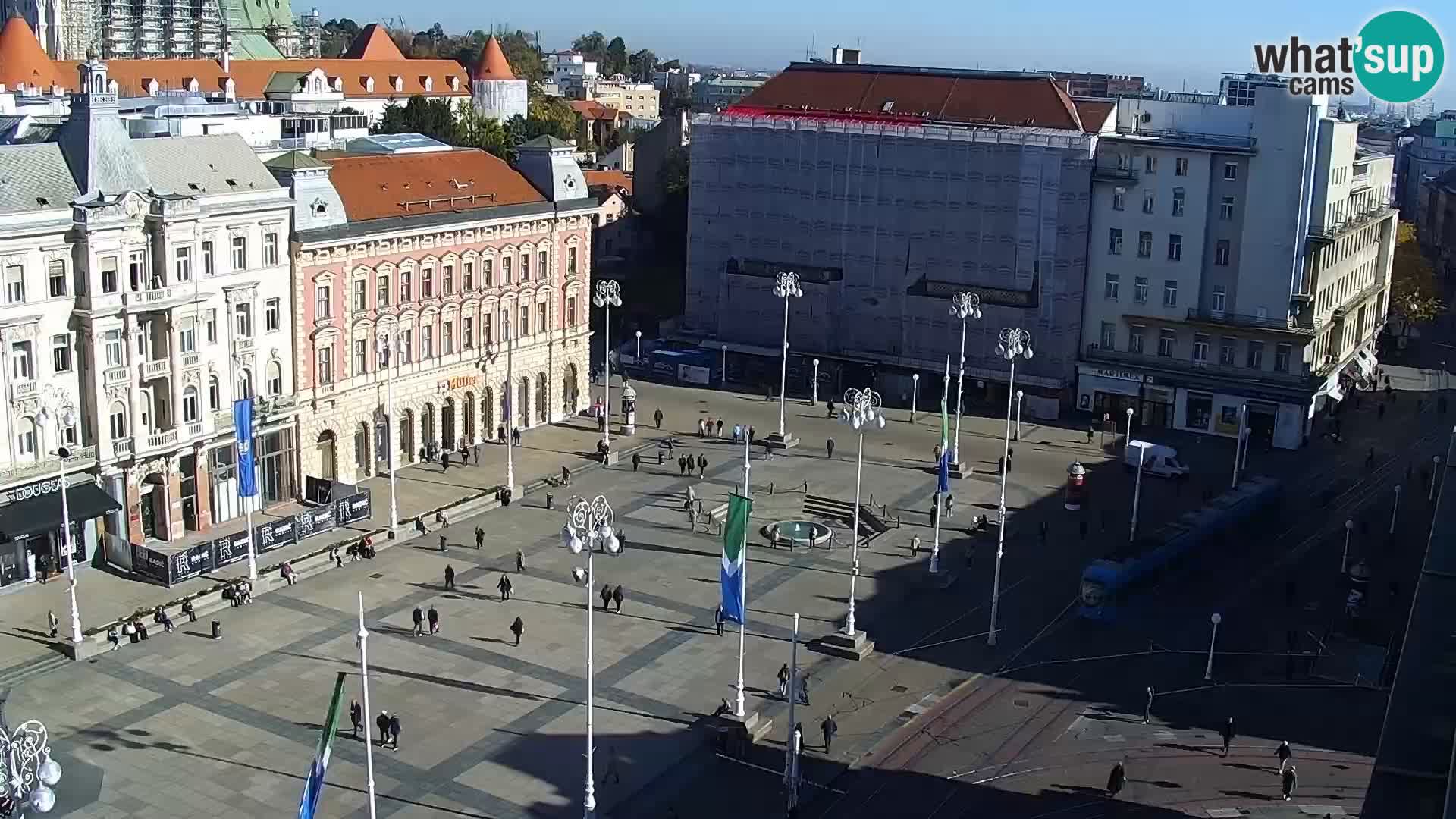 Ban Jelačić Platz  Live webcam Zagreb – Hotel Dubrovnik