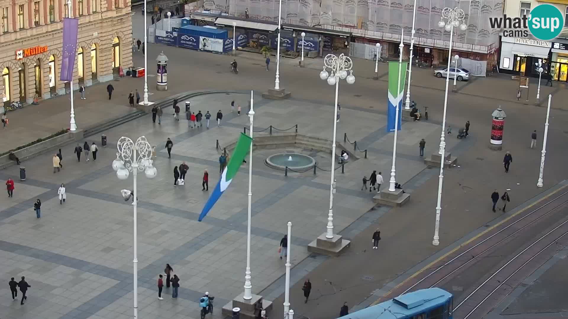 Trg Bana Jelačića web kamera Zagreb – Hotel Dubrovnik