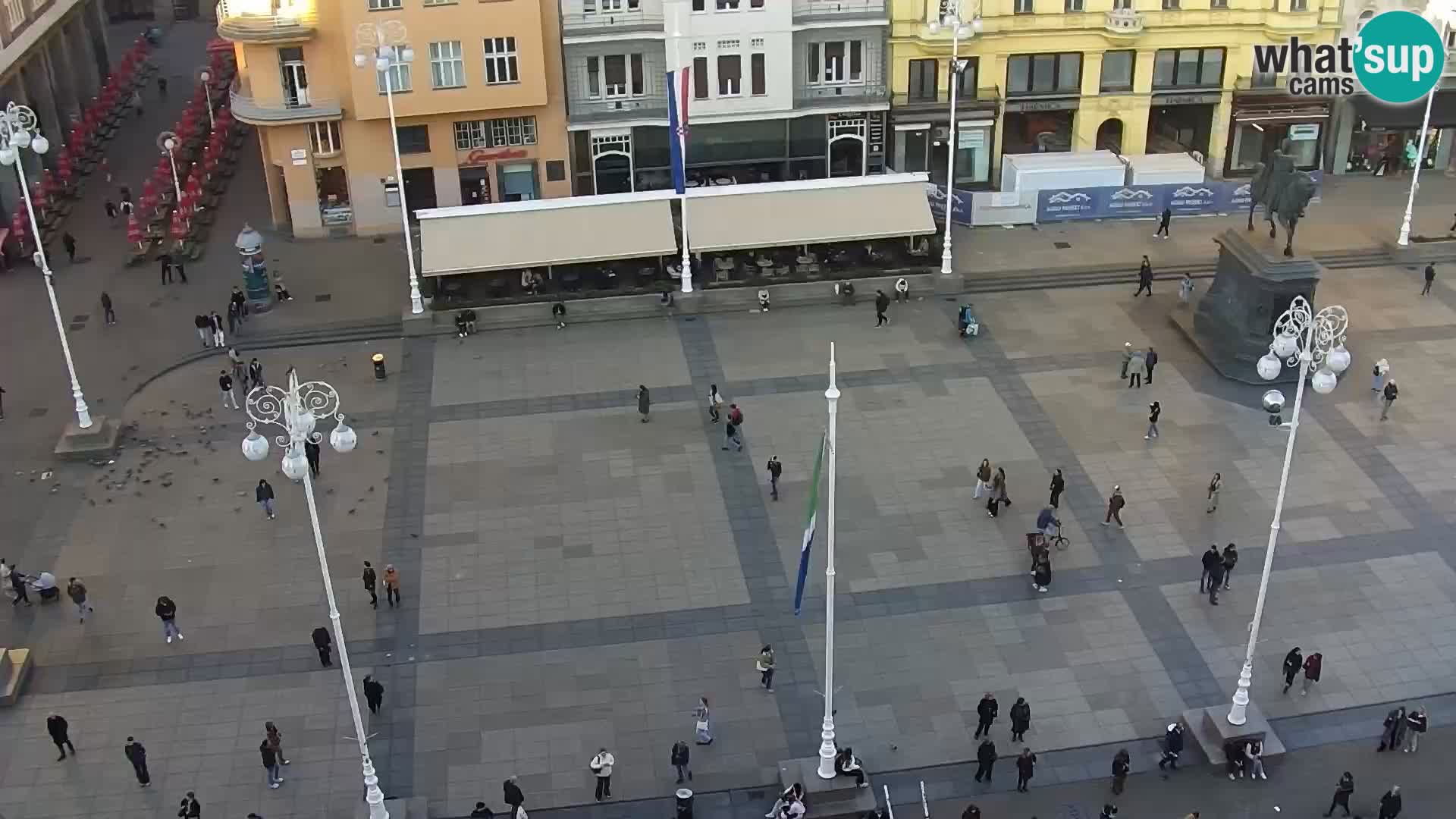 LIVE Webcam Zagreb Hotel Dubrovnik | Ban Jelačić square