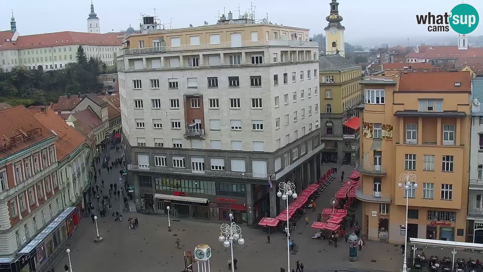 LIVE Webcam Zagreb Hotel Dubrovnik | Ban Jelačić square