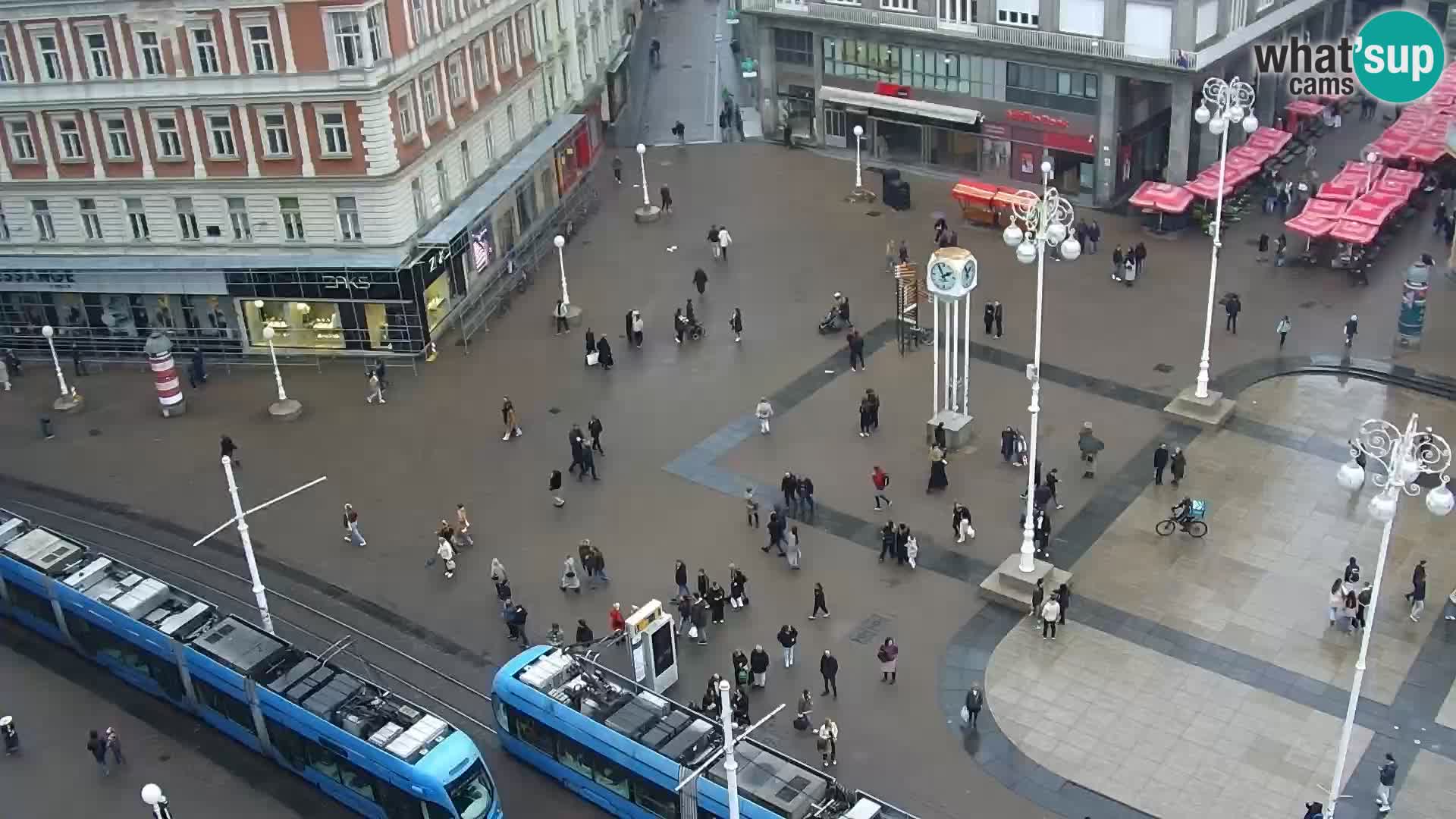 Trg Bana Jelačića web kamera Zagreb – Hotel Dubrovnik
