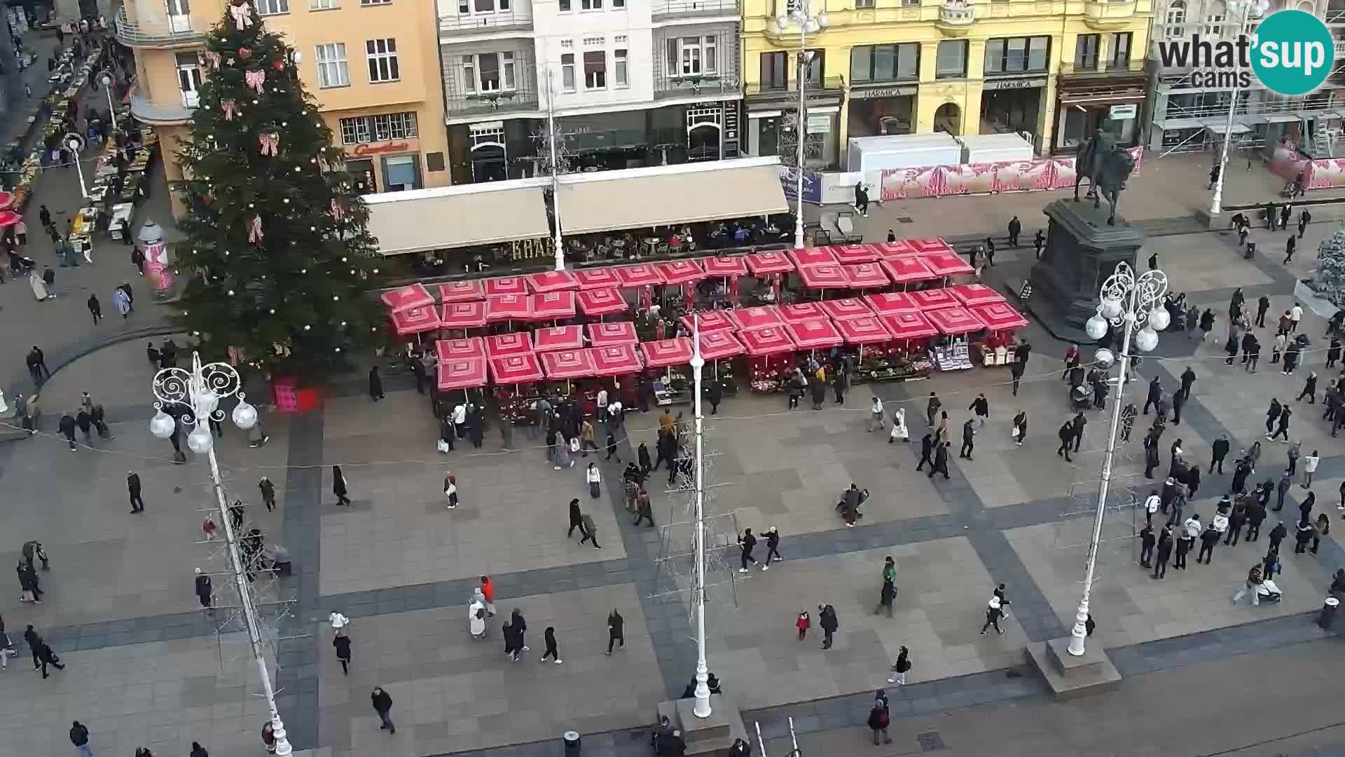 Trg Bana Jelačića web kamera Zagreb – Hotel Dubrovnik