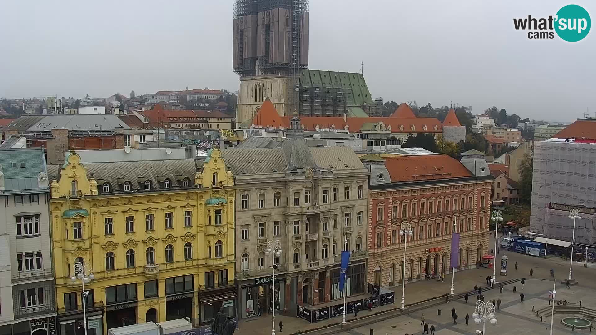 LIVE Webcam Zagreb Hotel Dubrovnik | Ban Jelačić square