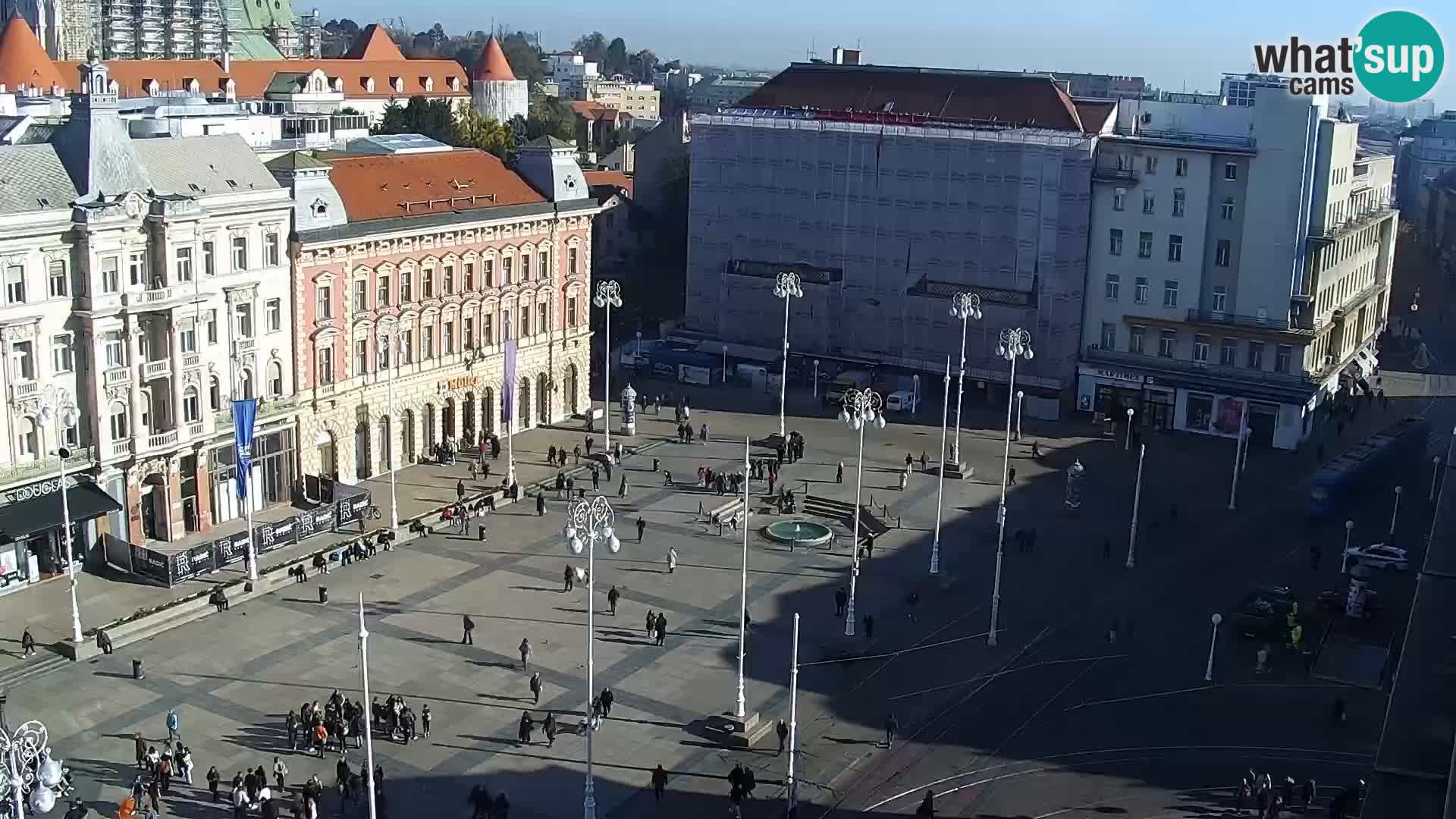 Plaza Ban Jelačić camera en vivo Zagreb – Hotel Dubrovnik