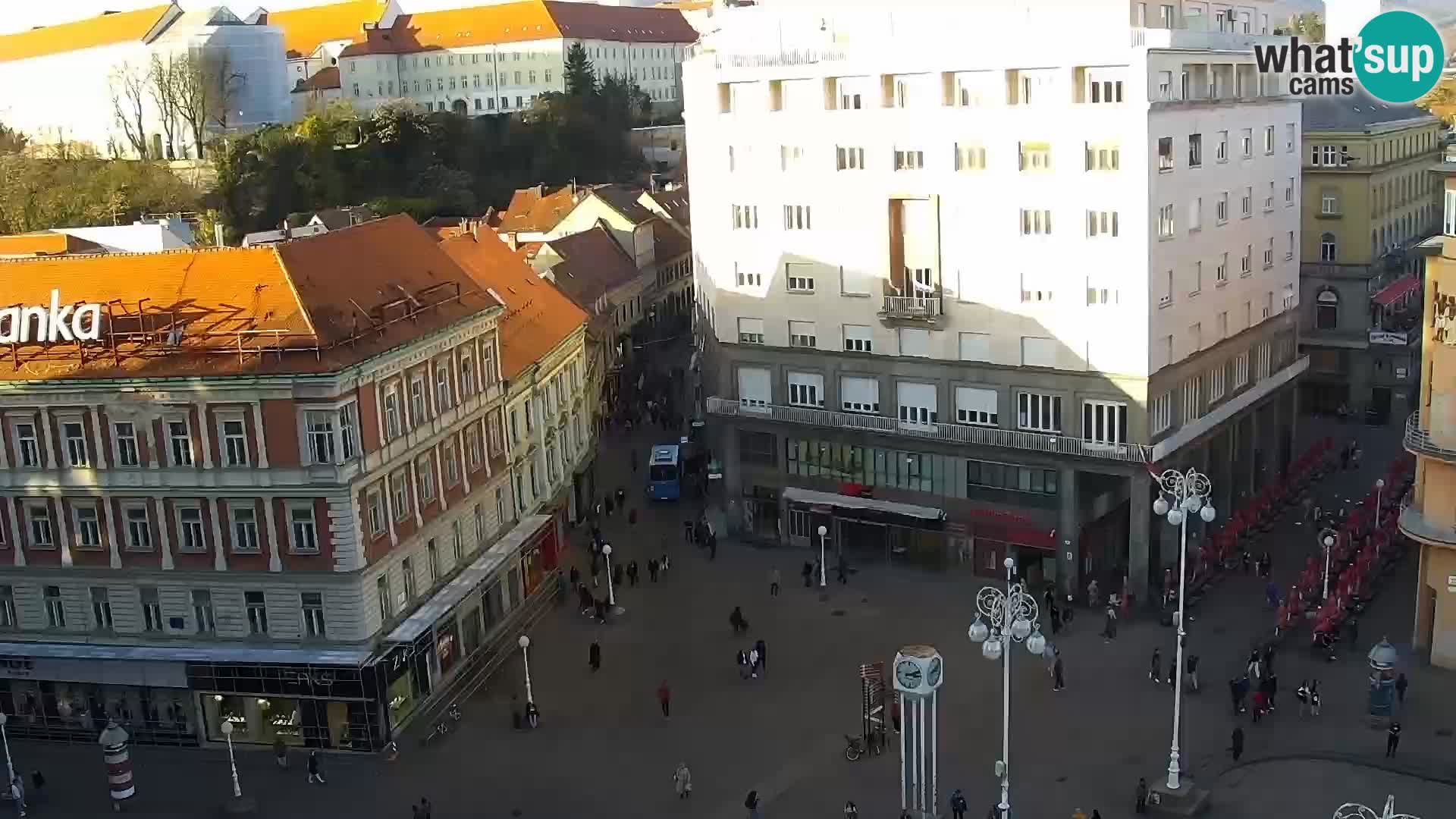 Piazza Ban Jelačić livecam Zagreb – Hotel Dubrovnik