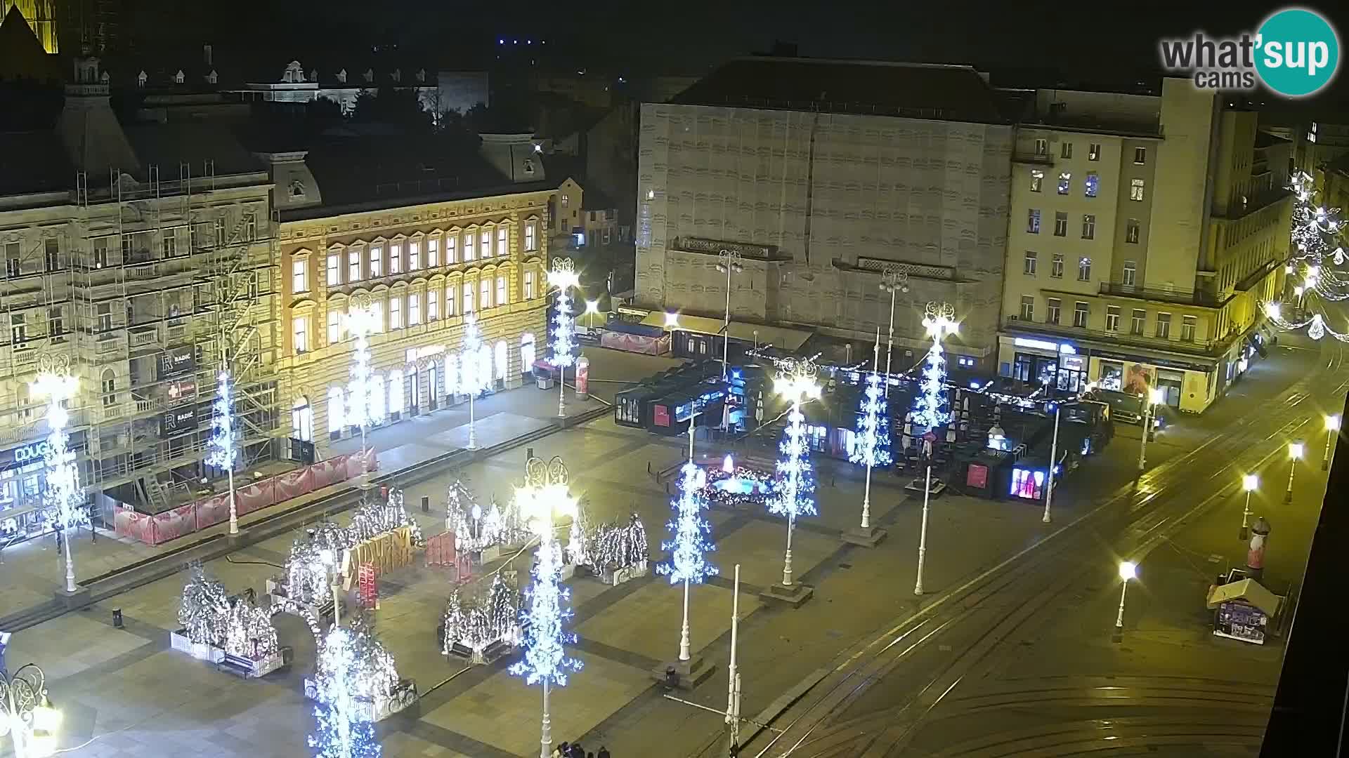 Trg Bana Jelačića v živo Zagreb – Hotel Dubrovnik