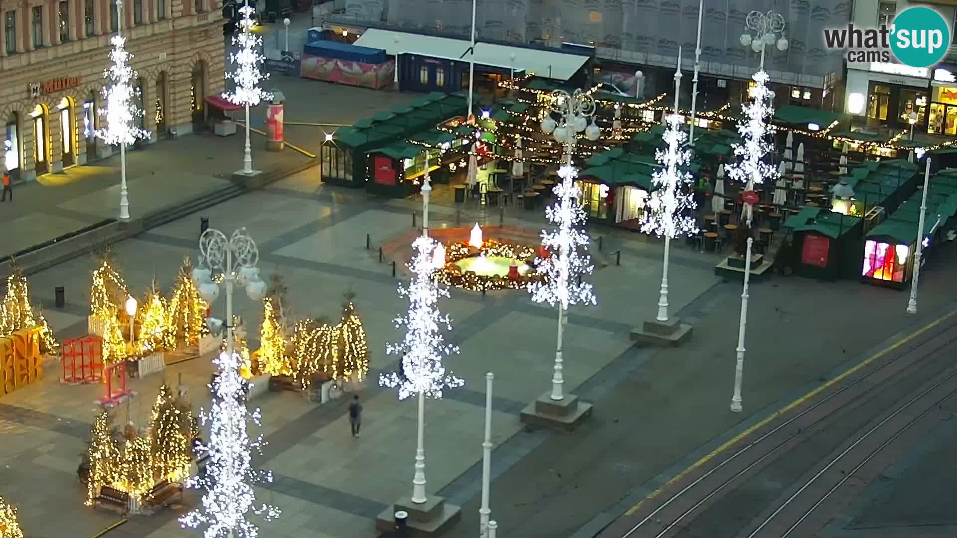 Plaza Ban Jelačić camera en vivo Zagreb – Hotel Dubrovnik