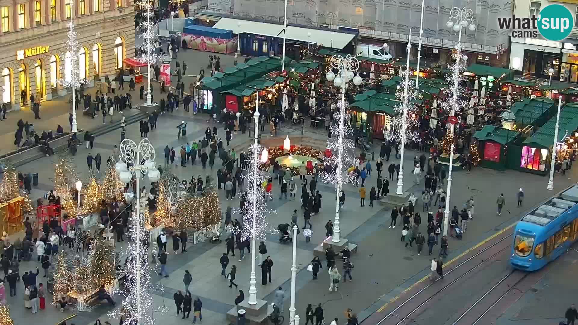 LIVE Webcam Zagreb Hotel Dubrovnik | Ban Jelačić square