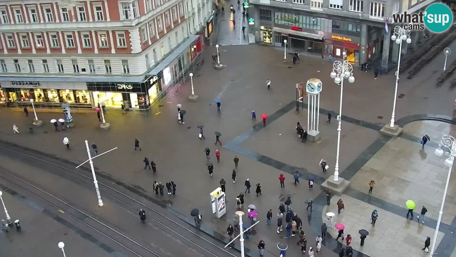 Plaza Ban Jelačić camera en vivo Zagreb – Hotel Dubrovnik
