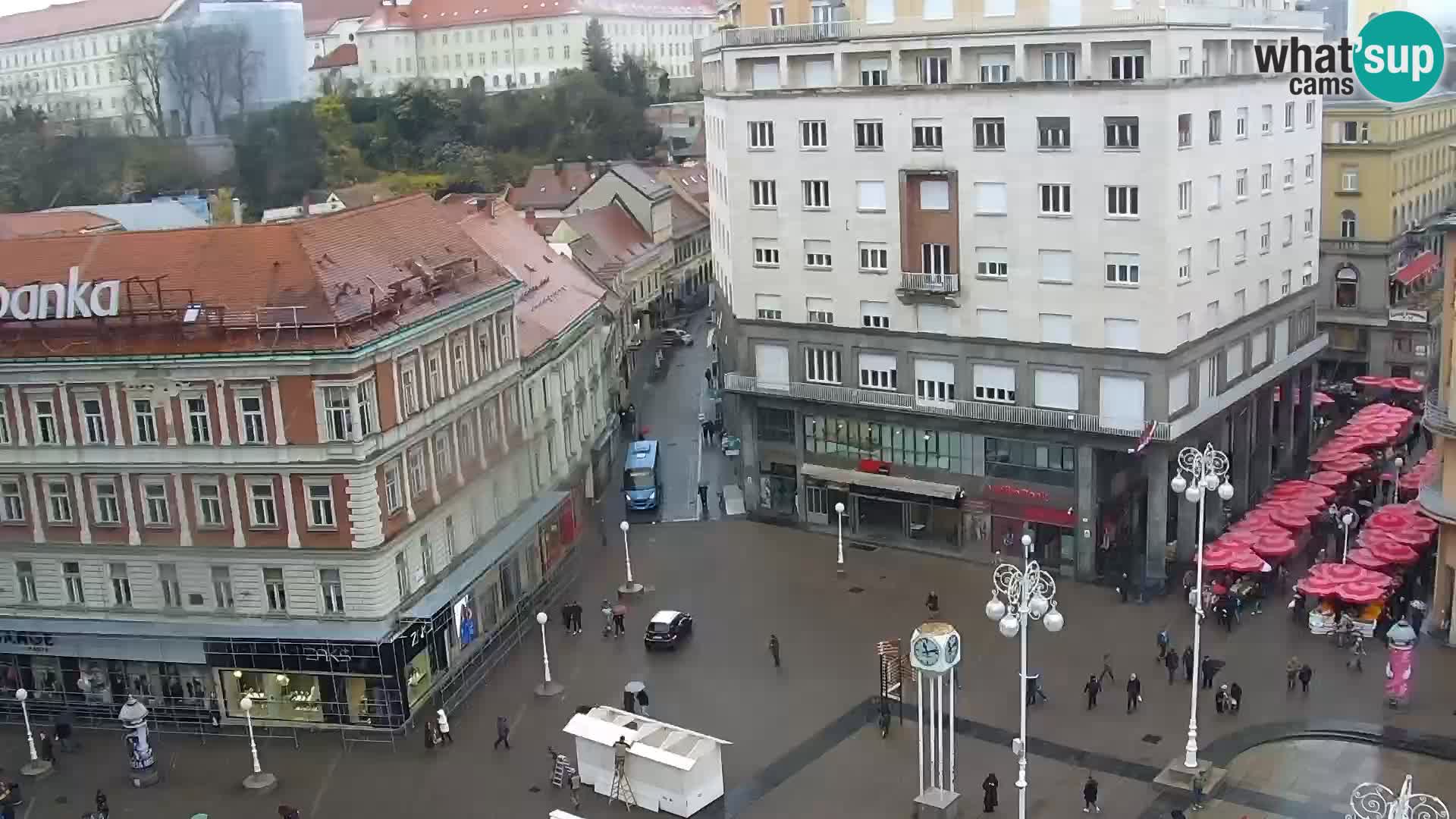 Trg Bana Jelačića web kamera Zagreb – Hotel Dubrovnik