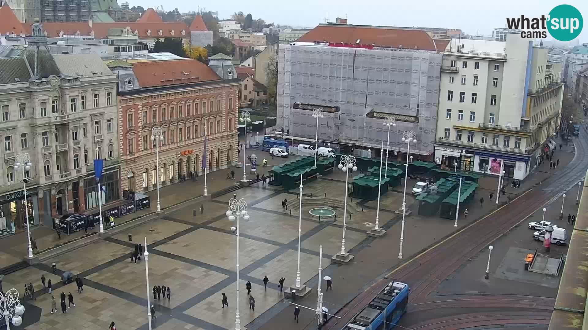 Trg Bana Jelačića web kamera Zagreb – Hotel Dubrovnik
