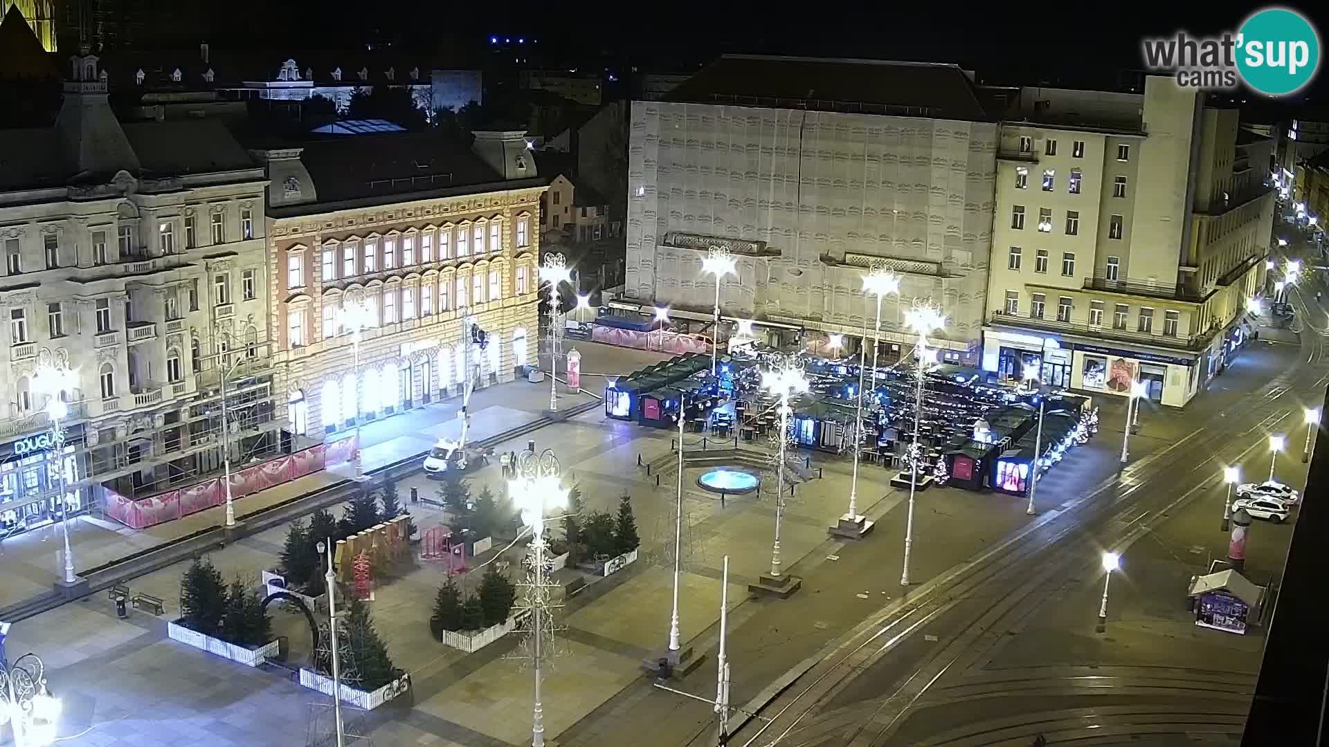Trg Bana Jelačića web kamera Zagreb – Hotel Dubrovnik